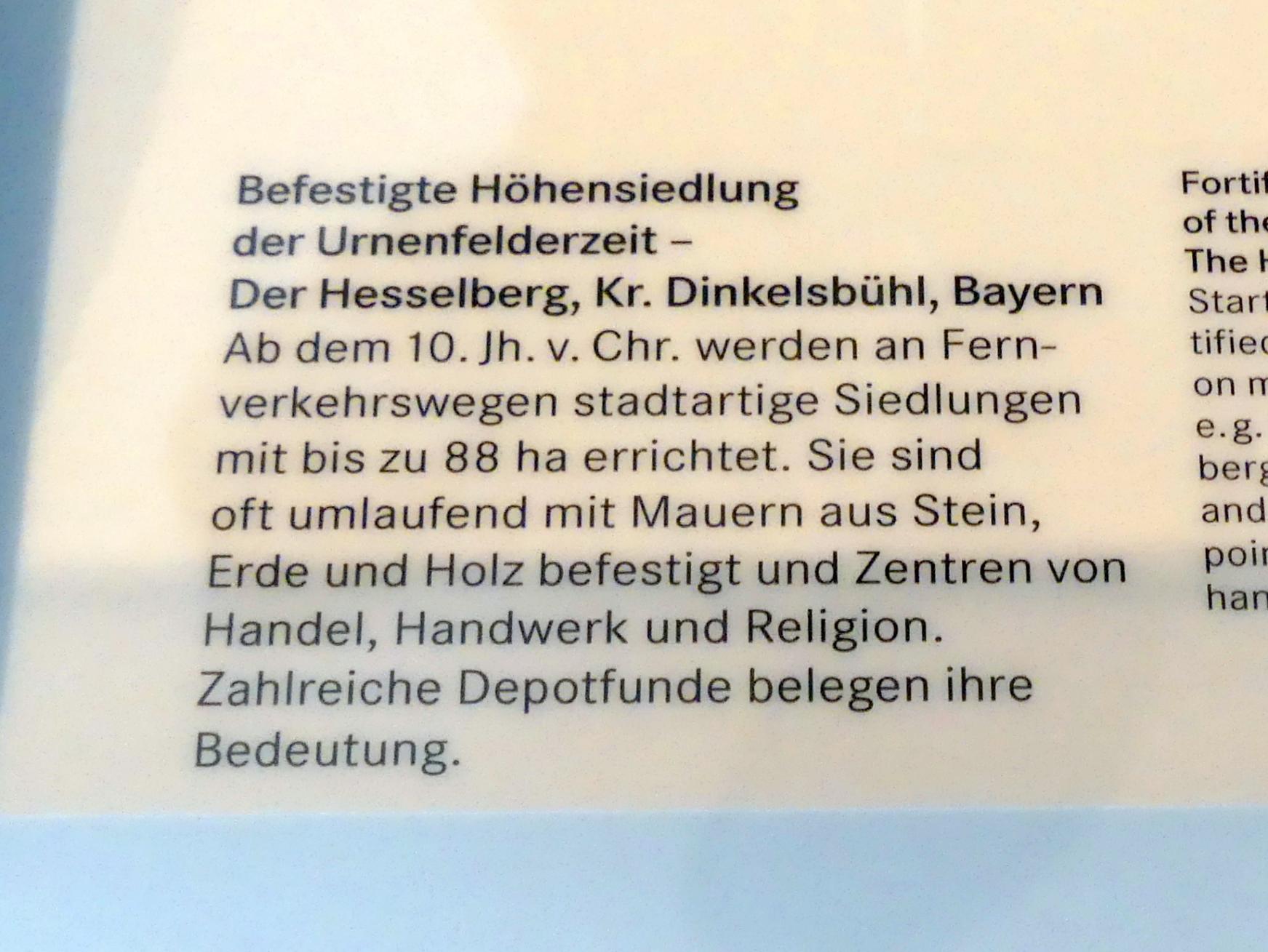 Hesselberg, Befestigte Höhensiedlung, 1400 - 800 v. Chr., Bild 2/2