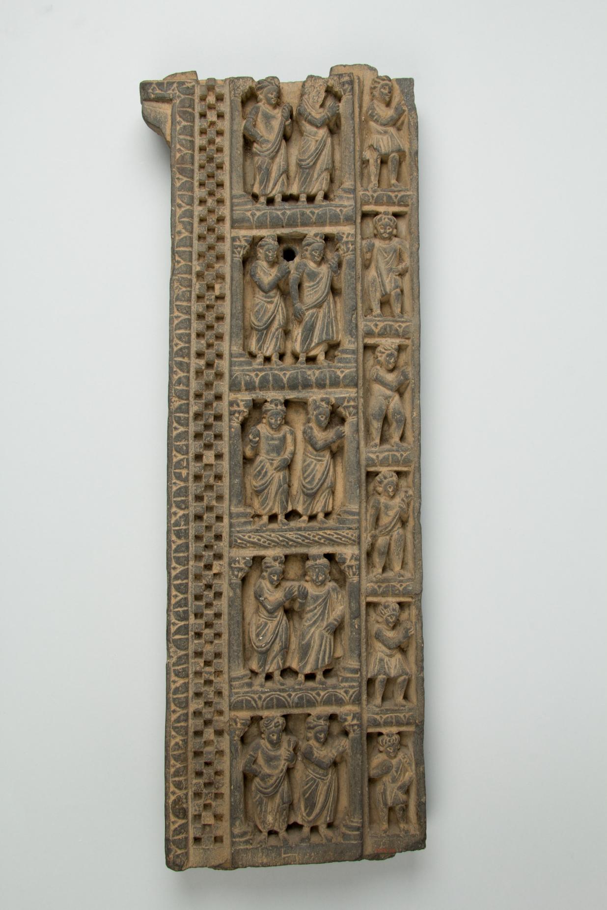 False Gable Border Relief: Worshippers in Princely Costumes