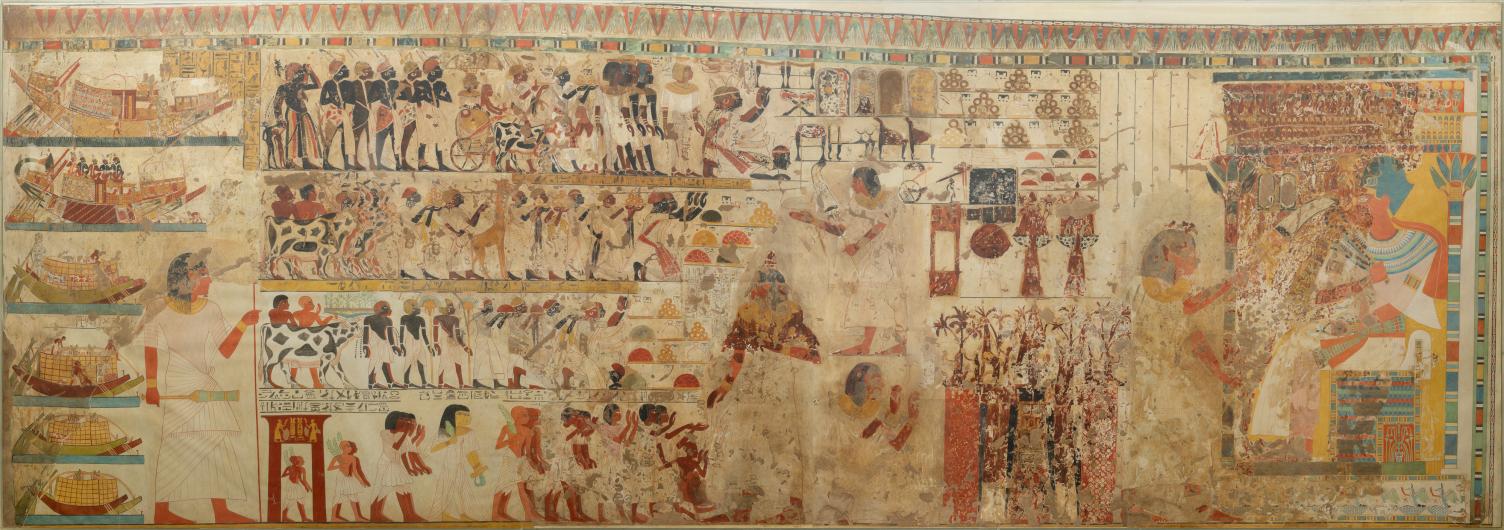 Nubian Tribute Presented to the King, Tomb of Huy