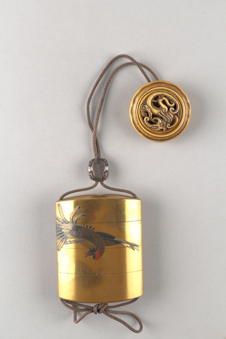 Case (Inrō) with Pheonix and Paulownia Tree, Image 7/7