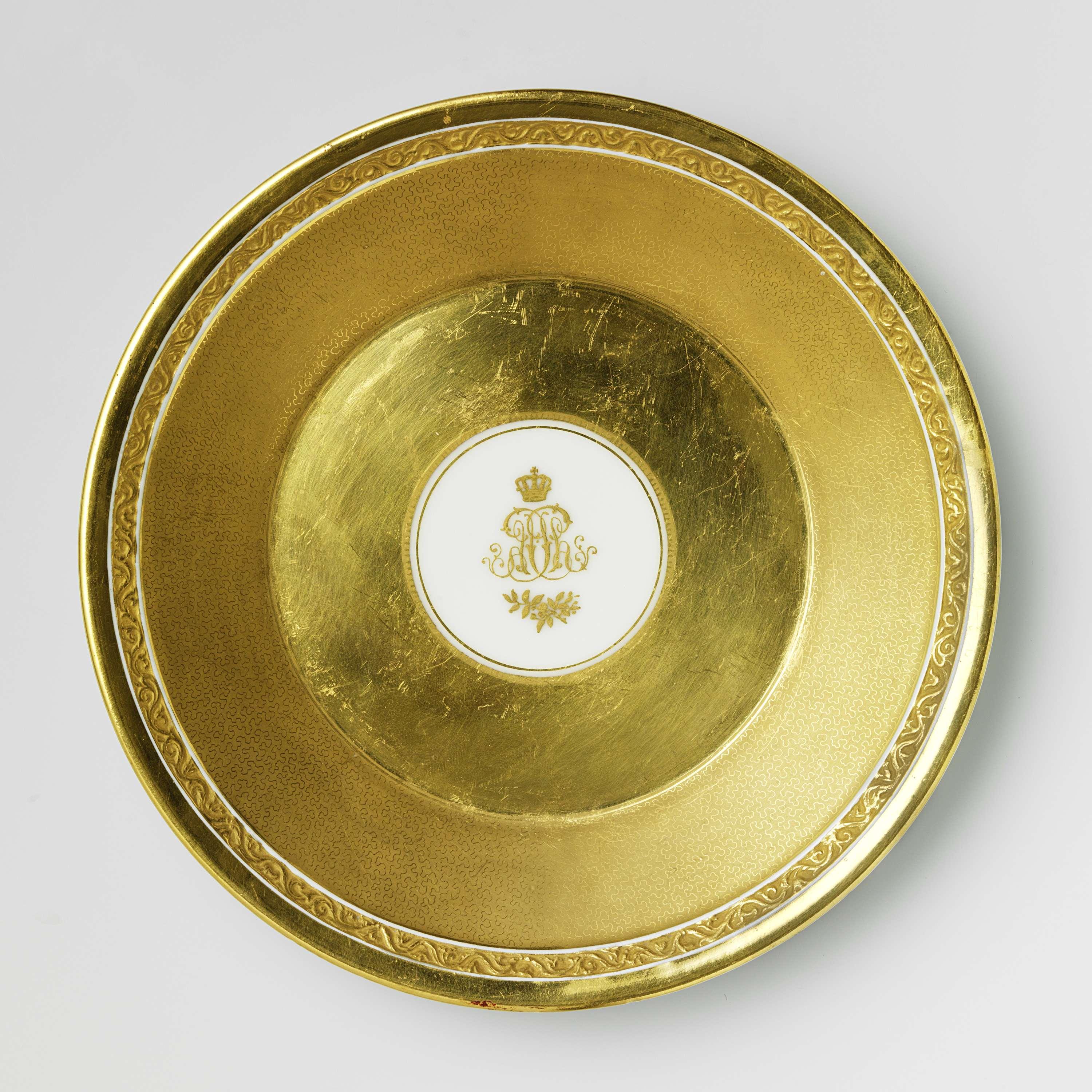 Saucer with the monogram of Philips of Belgium
