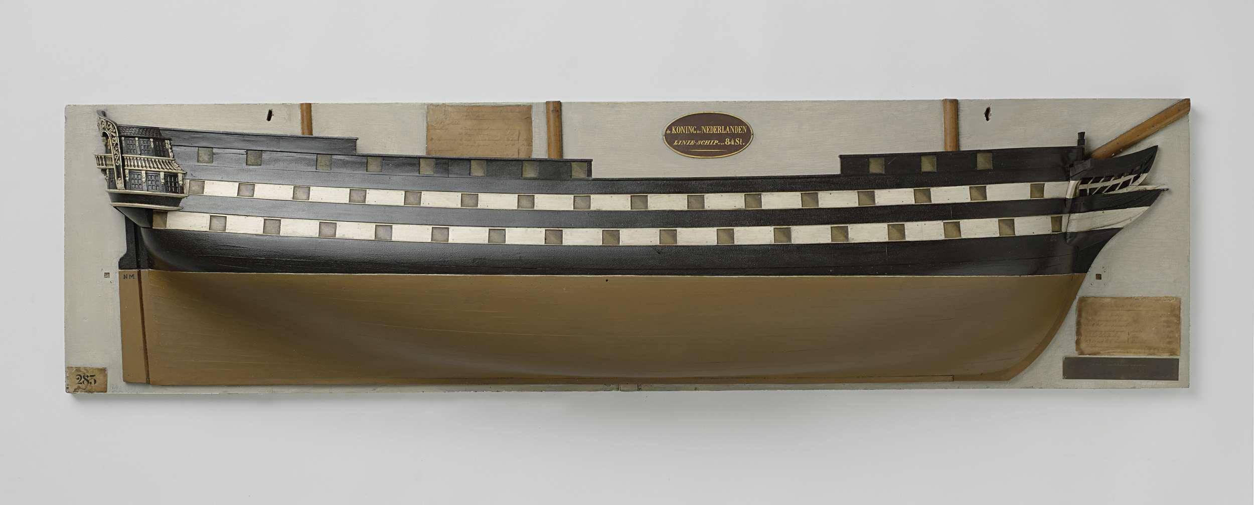Half Model of an 84-Gun Ship of the Line