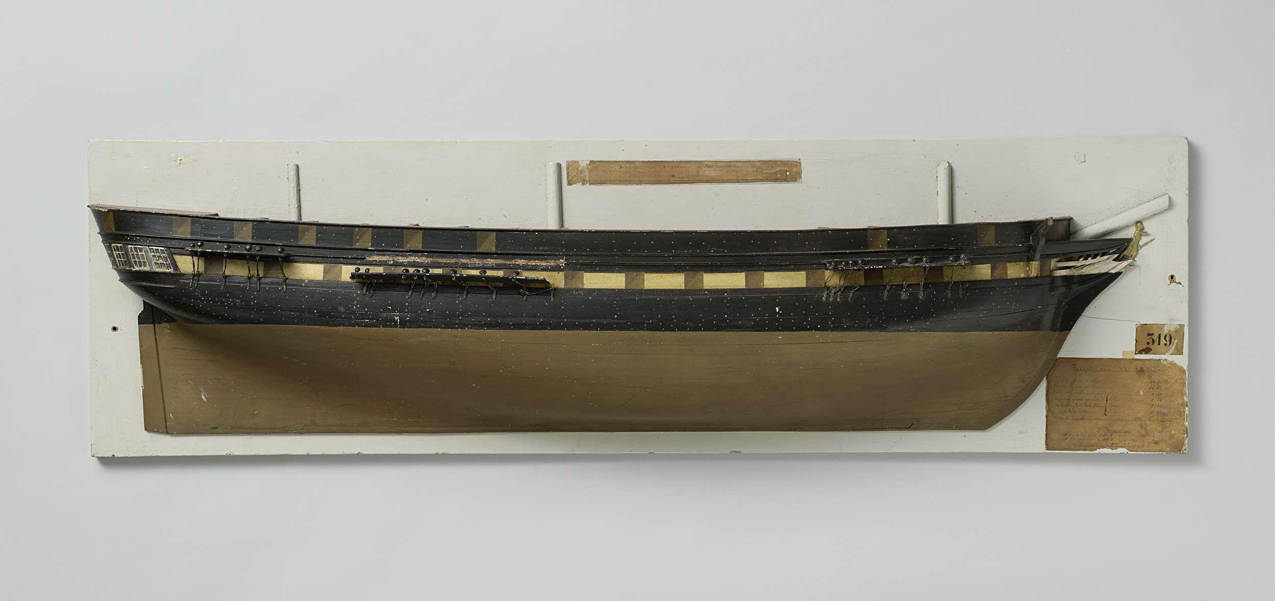Half Model of a 44-Gun Frigate