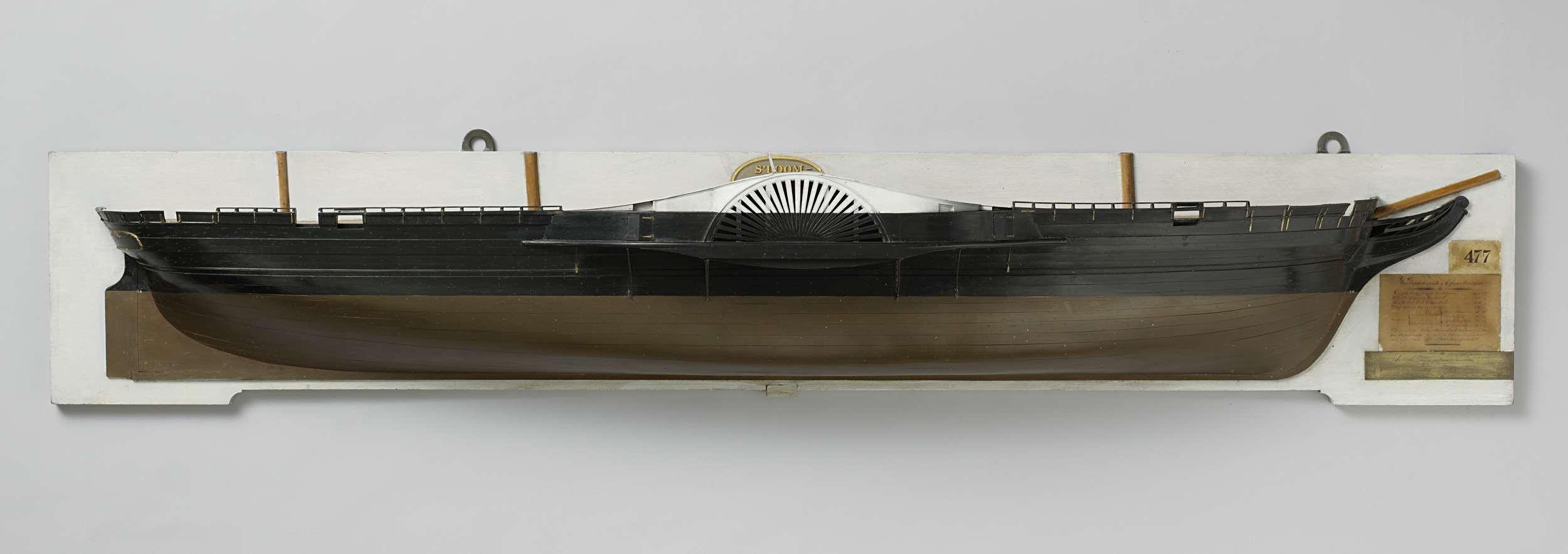 Half Model of a Paddle Steamer