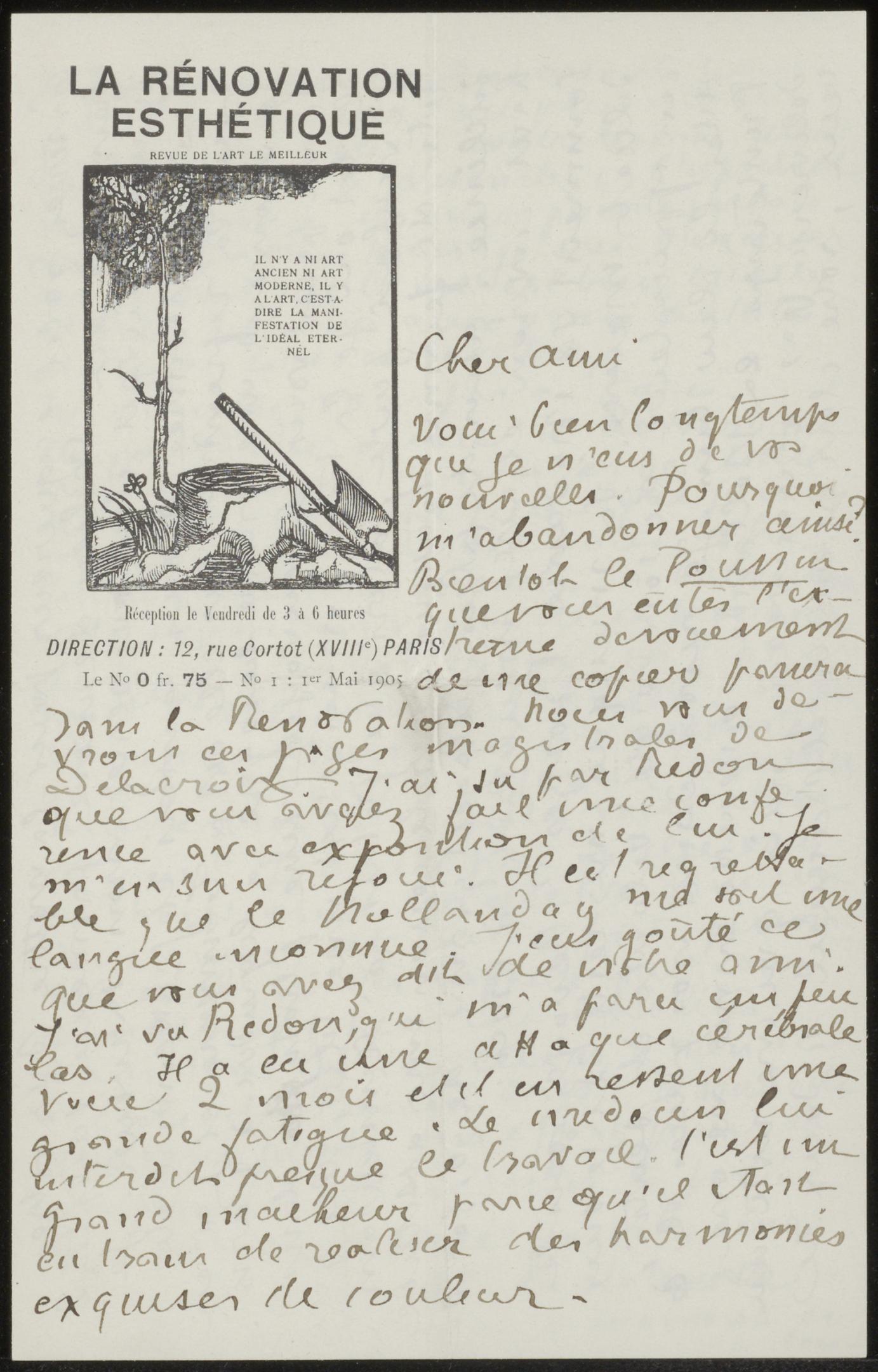 Brief aan Andries Bonger