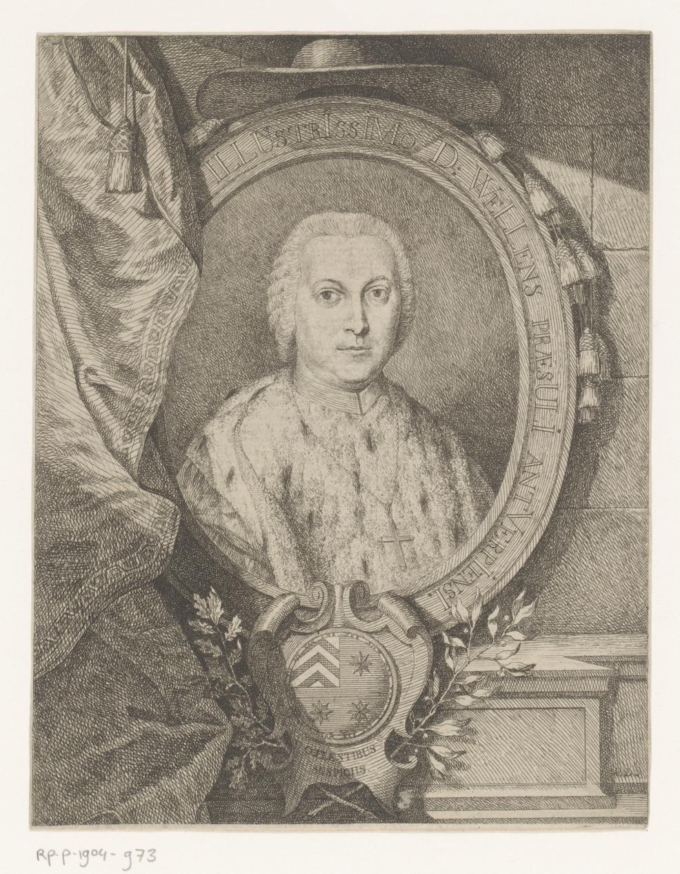 Portret van Jacob Thomas Jozef Wellens