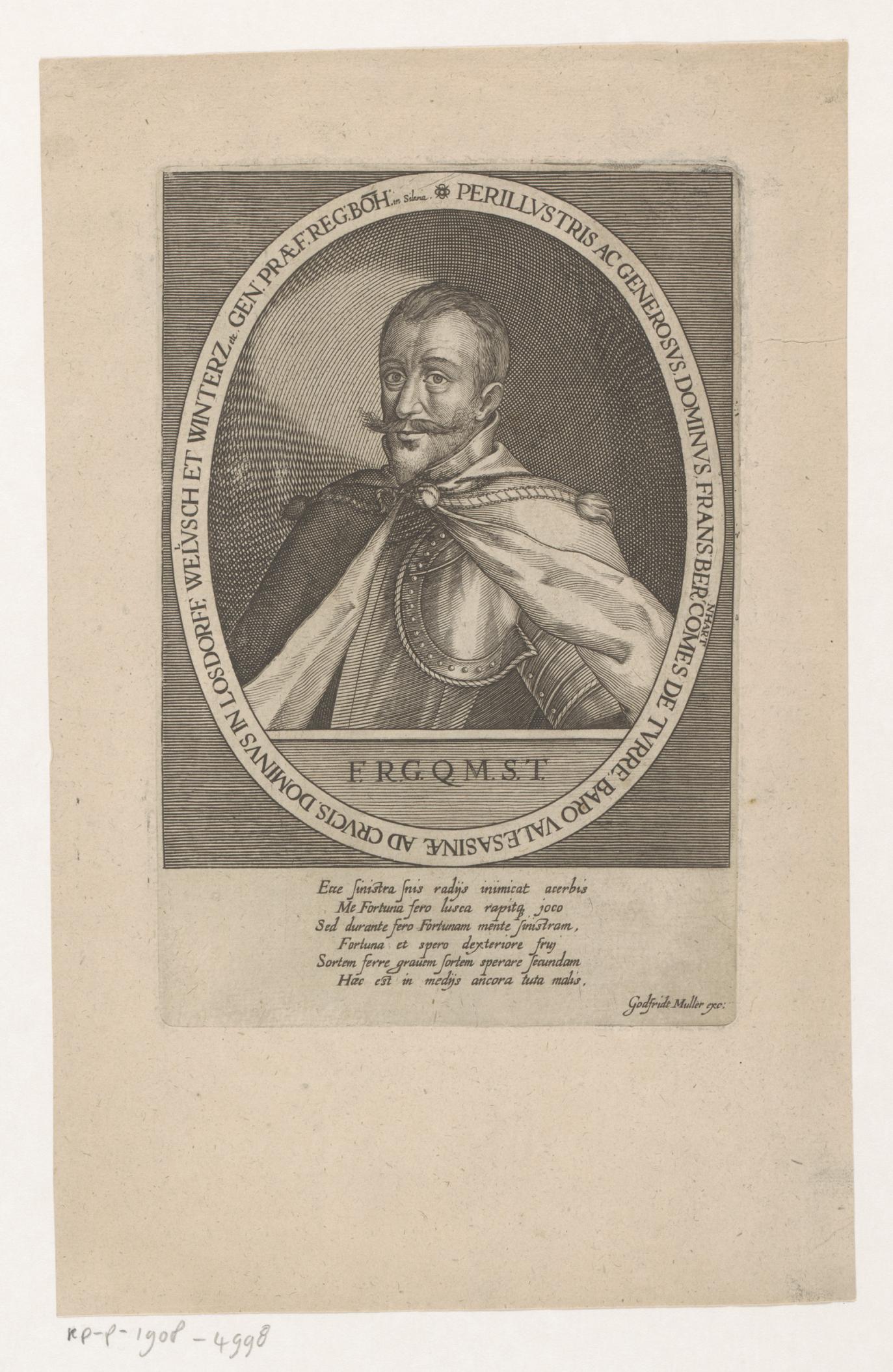Portret van Franz Bernhard von Thurn-Valsassina