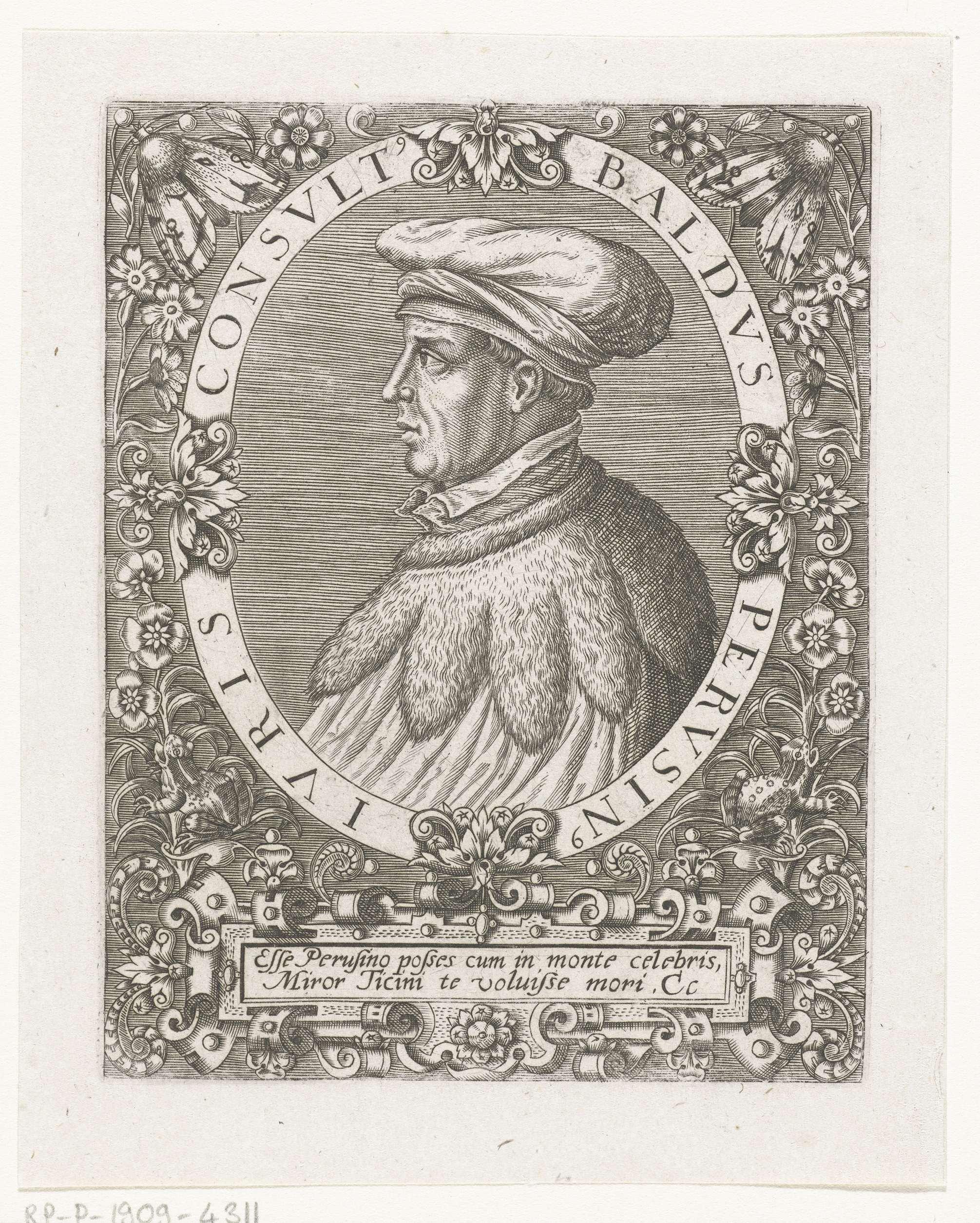 Portret van Baldus de Ubaldis