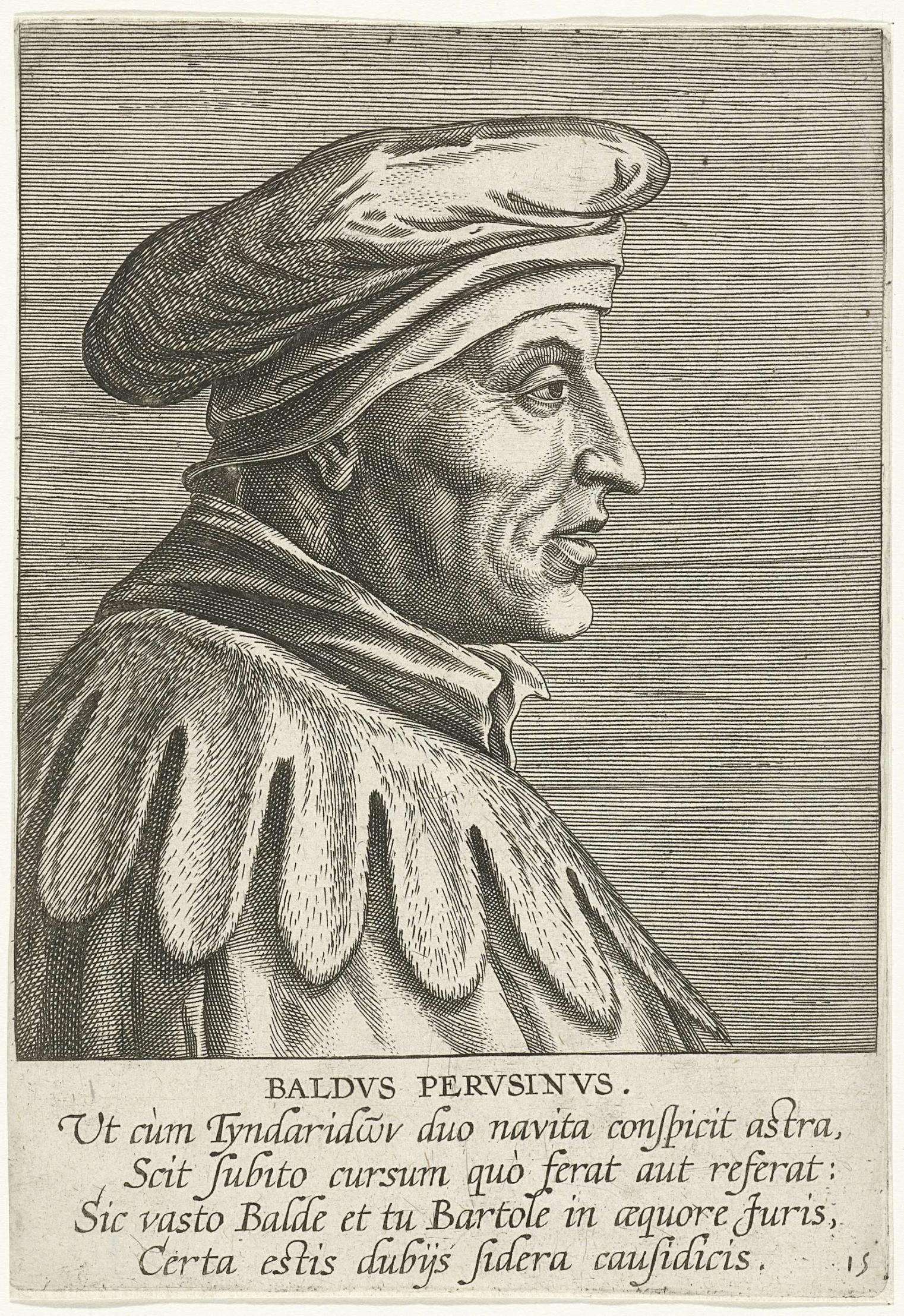 Portret van Baldus de Ubaldis