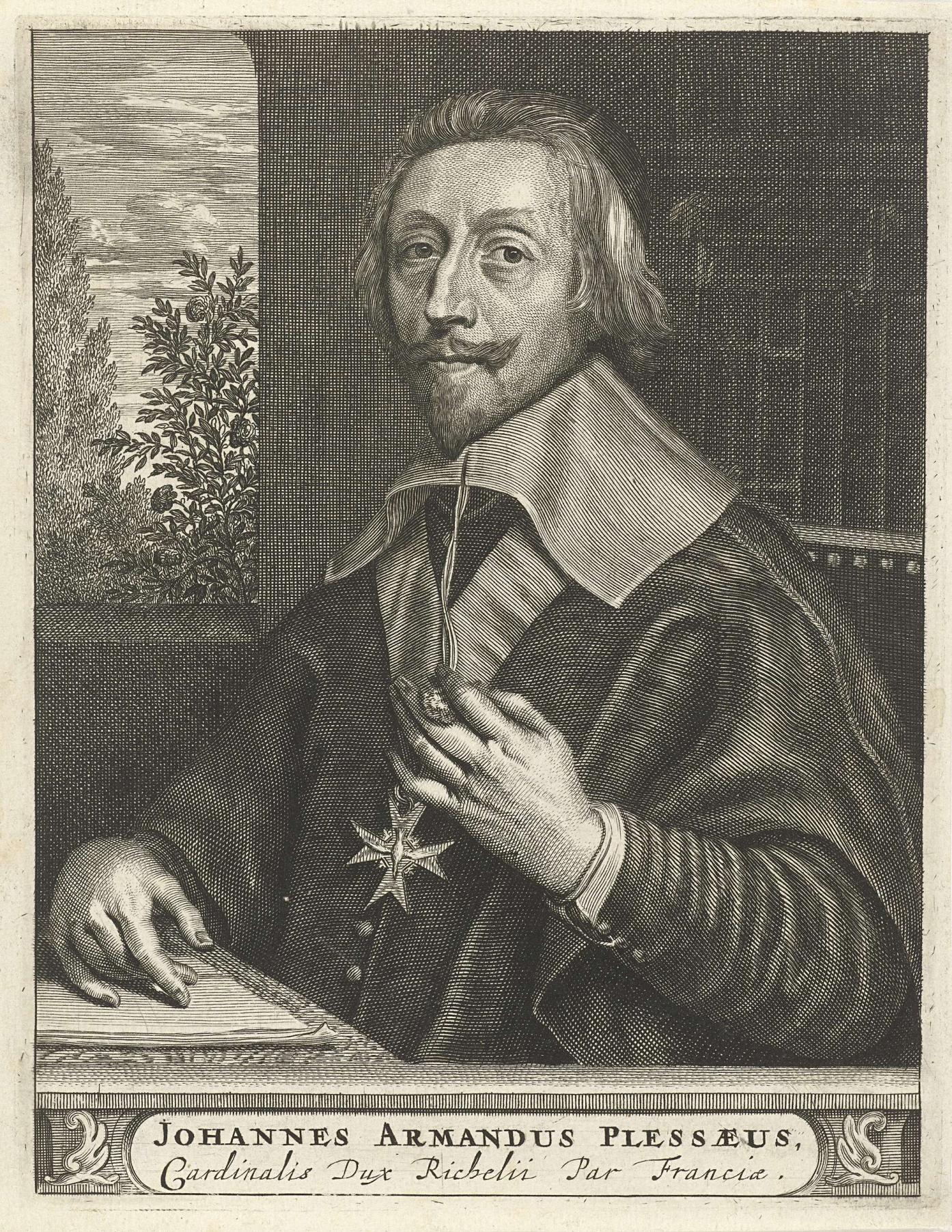 Portret van  Armand-Jean du Plessis, hertog van Richelieu