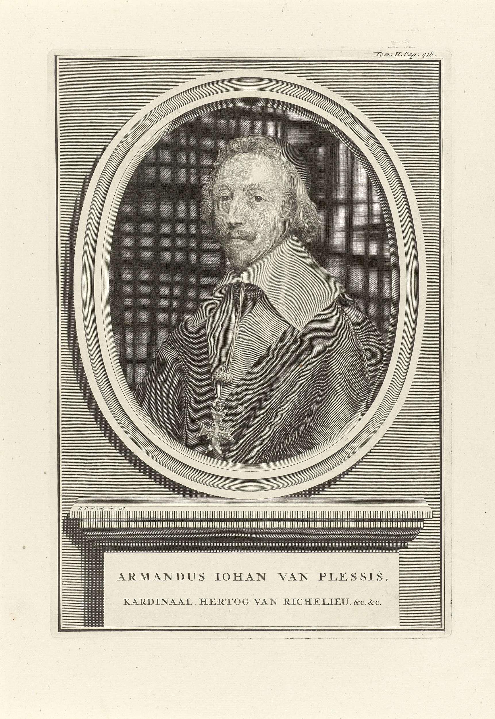 Portret van kardinaal Armand-Jean du Plessis, hertog van Richelieu