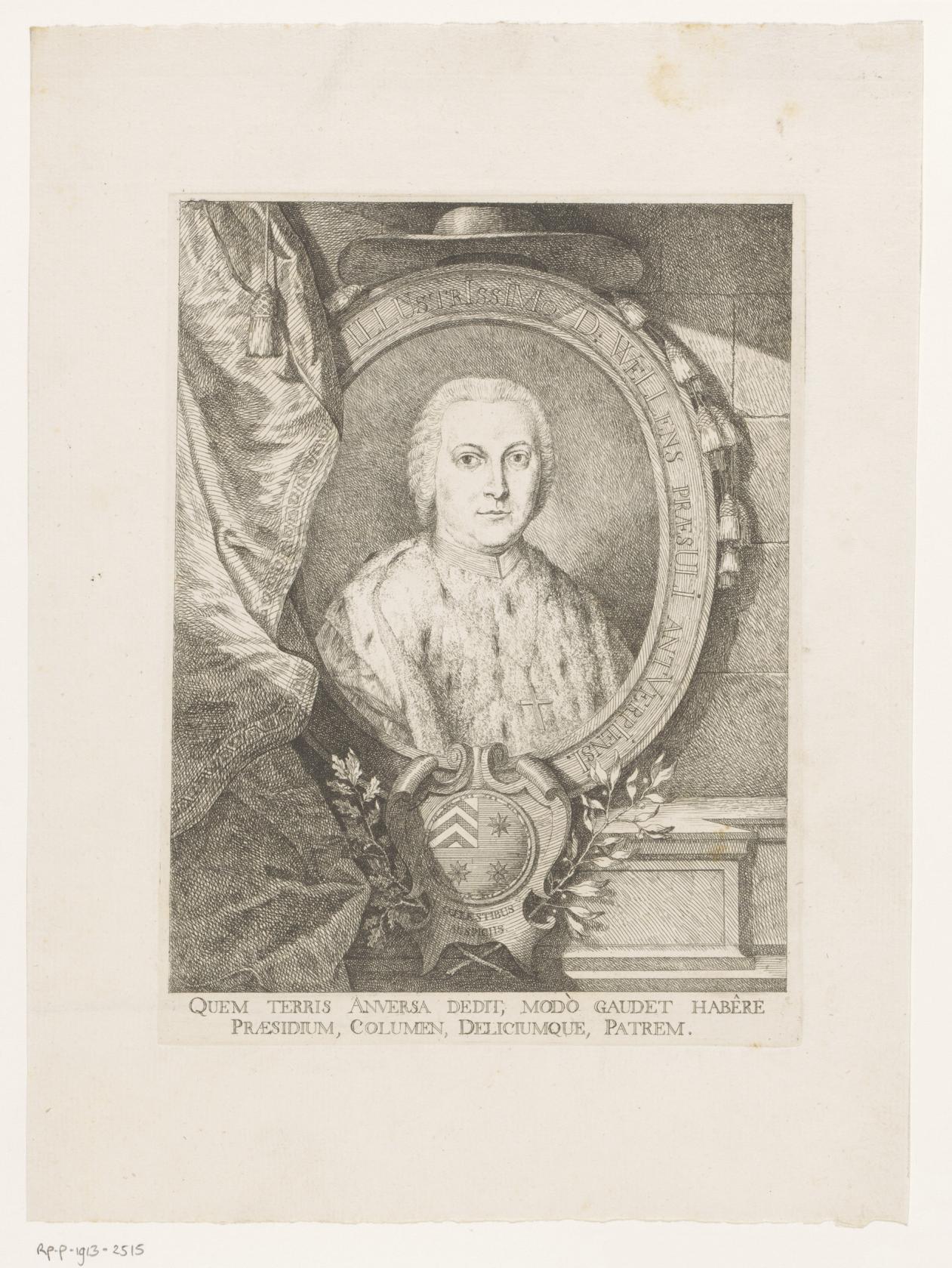 Portret van Jacob Thomas Jozef Wellens