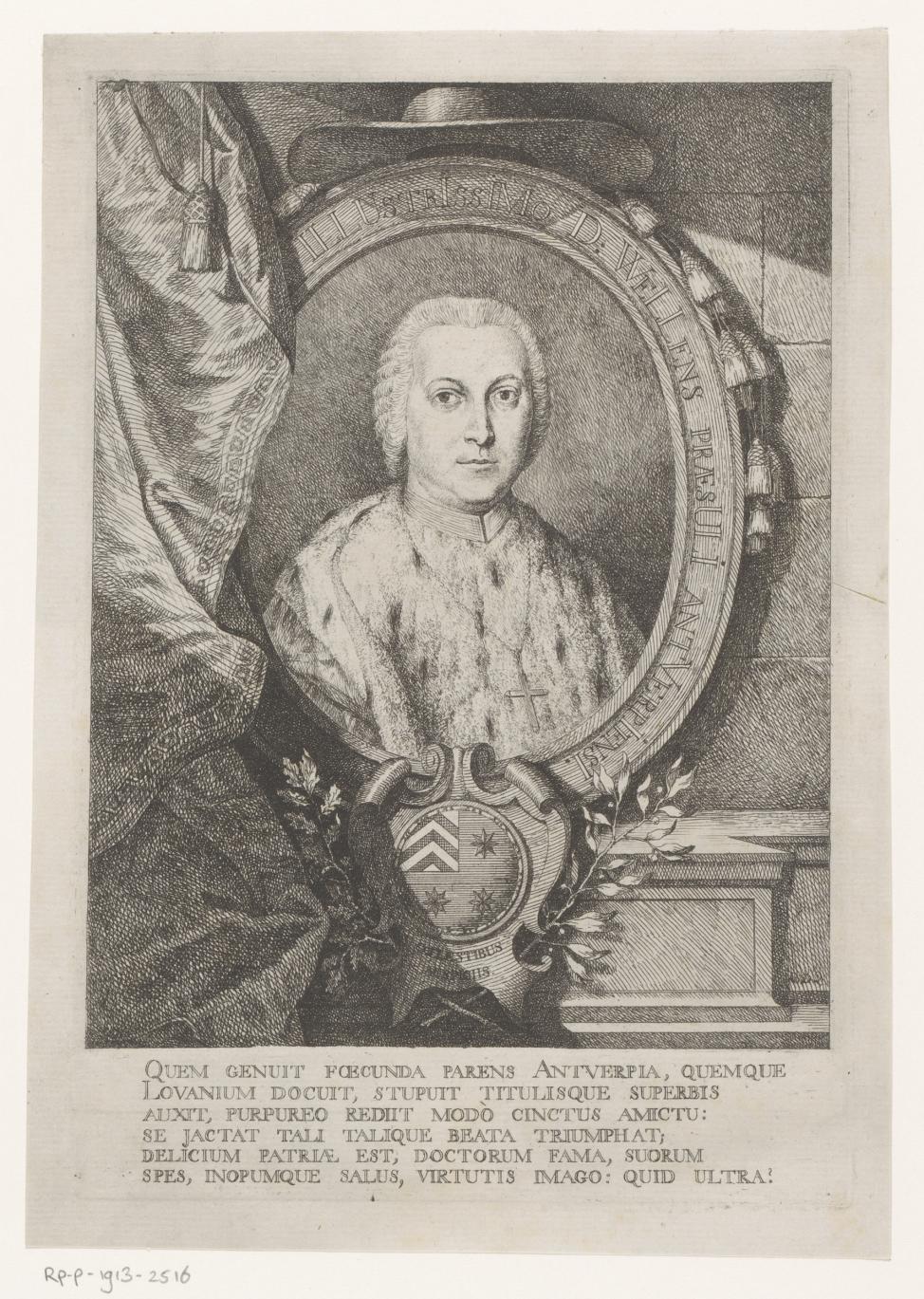Portret van Jacob Thomas Jozef Wellens
