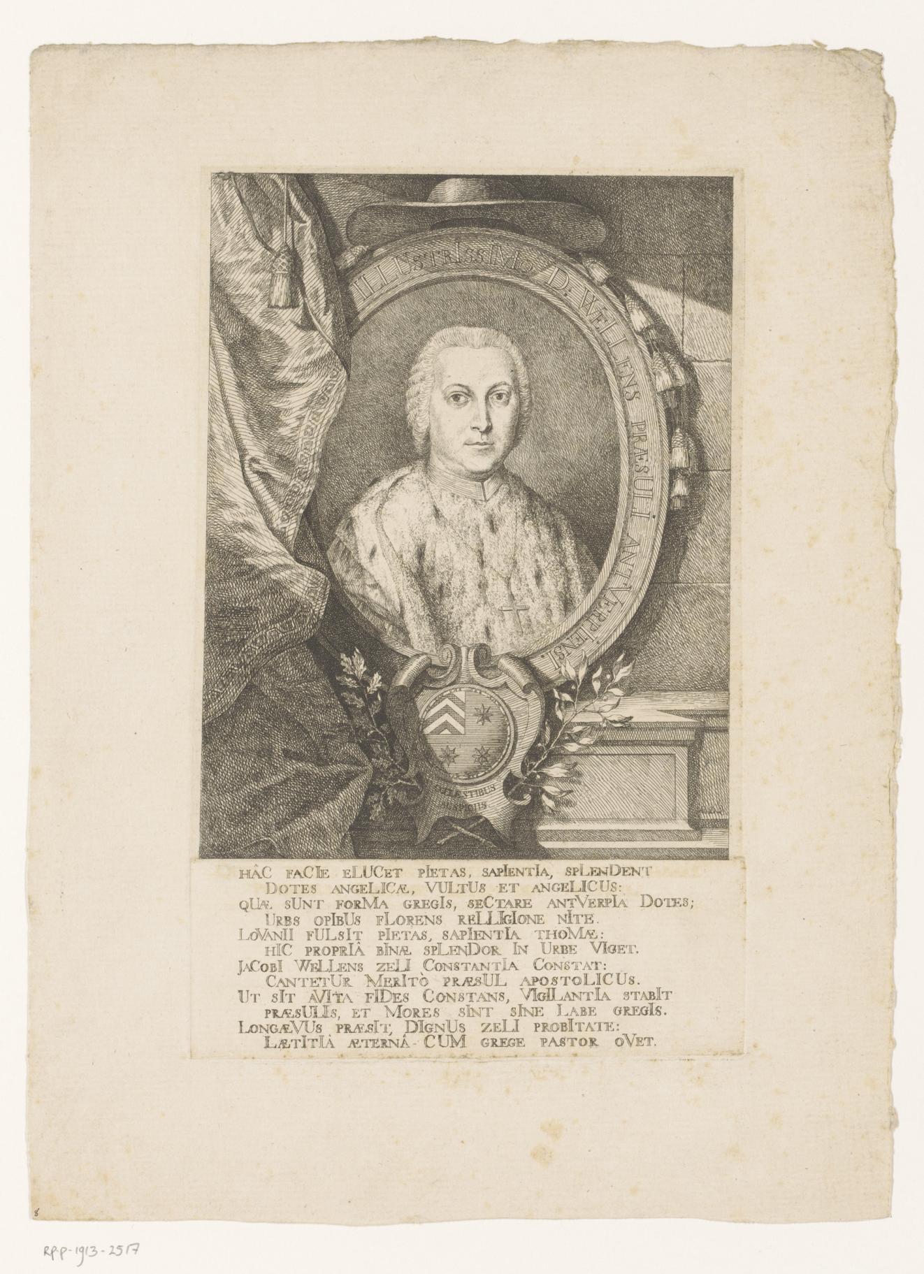 Portret van Jacob Thomas Jozef Wellens