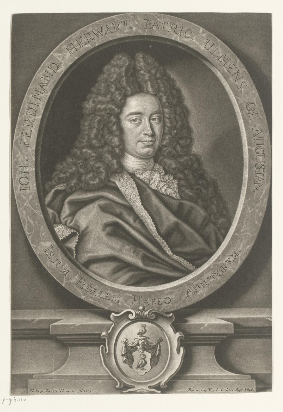 Portret van Johann Ferdinand Herwart