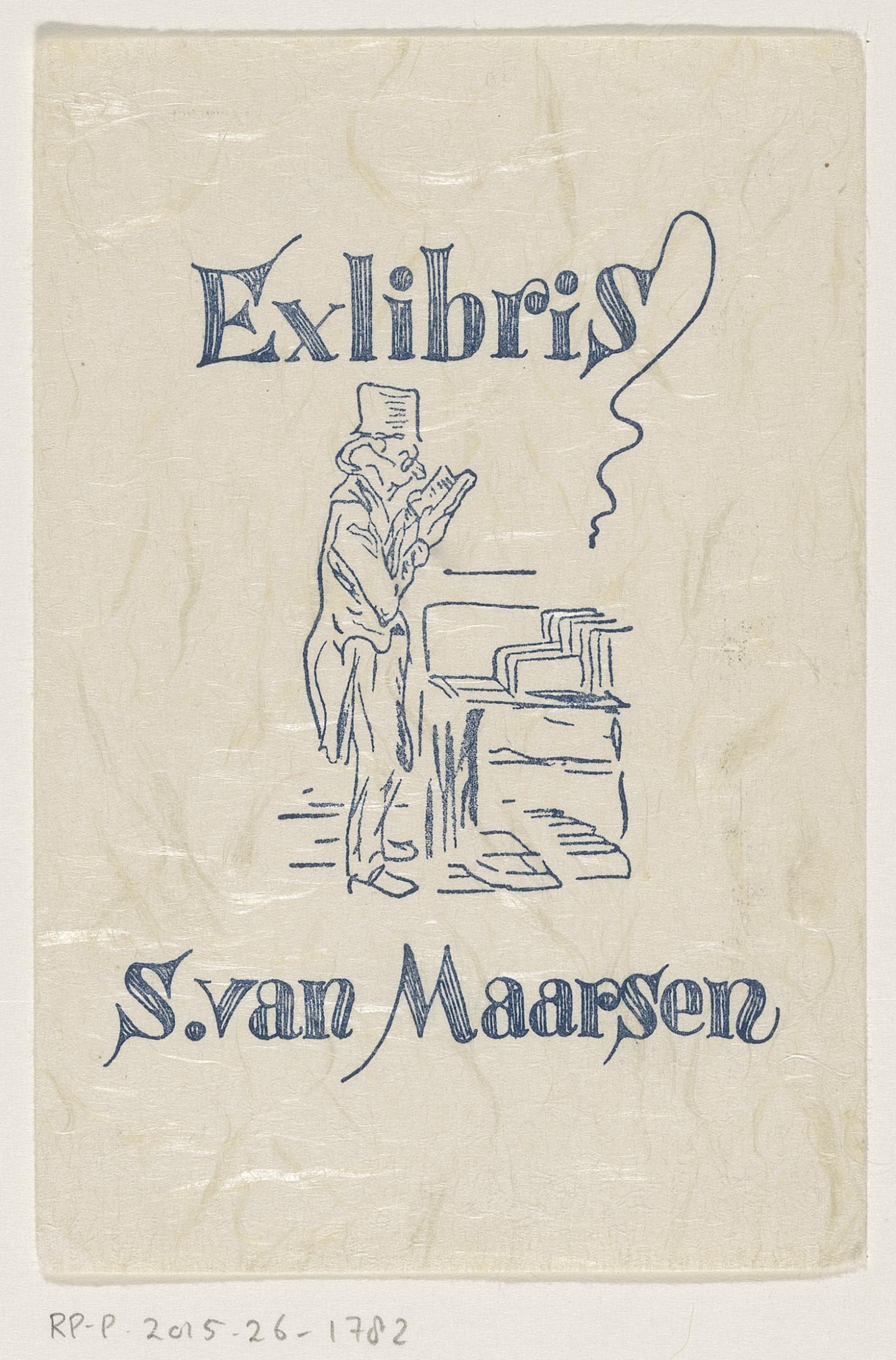 Ex libris van S. van Maarsen