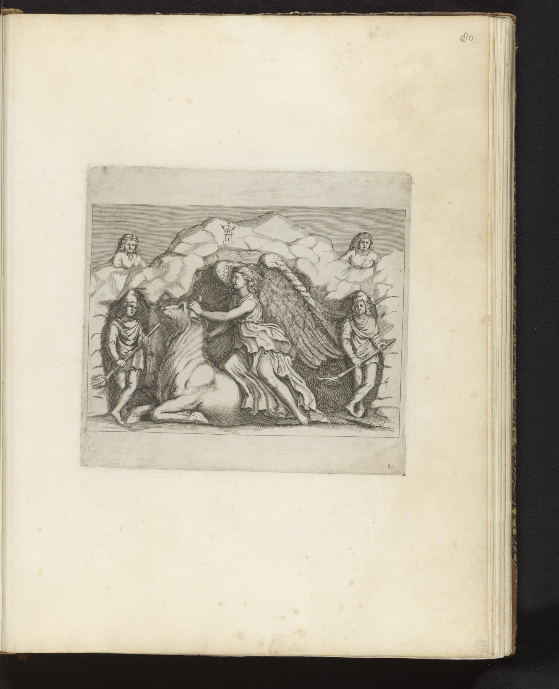 Bas-reliëf met Mithras op een stier