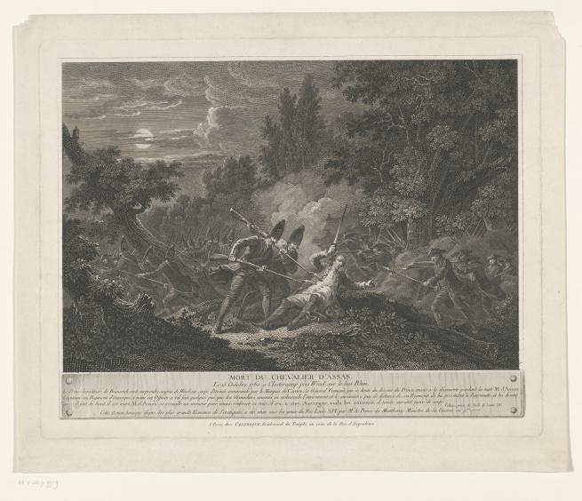 Heldendood van ridder Louis d'Assas, 1760