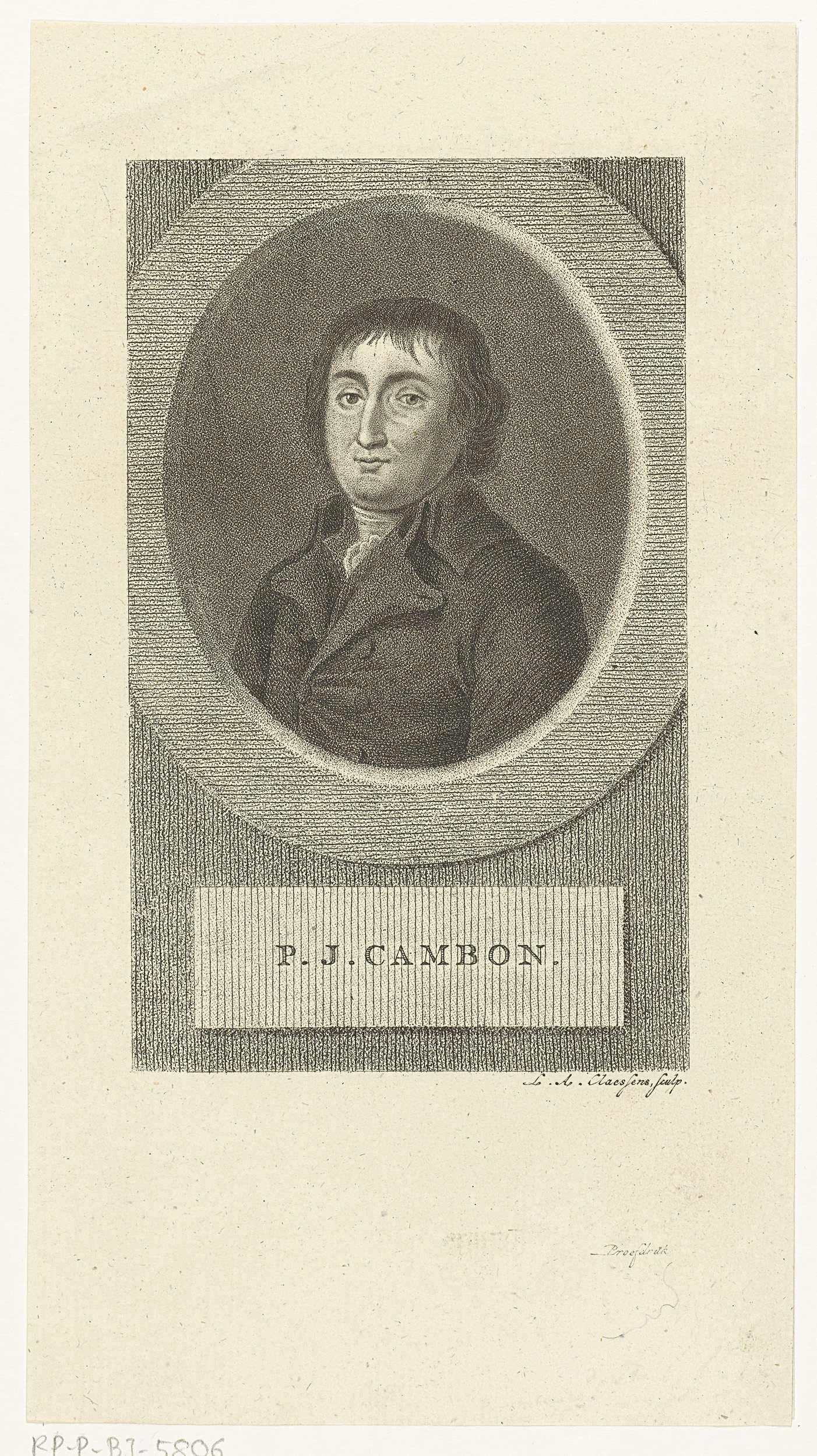Portret van Pierre Joseph Cambon