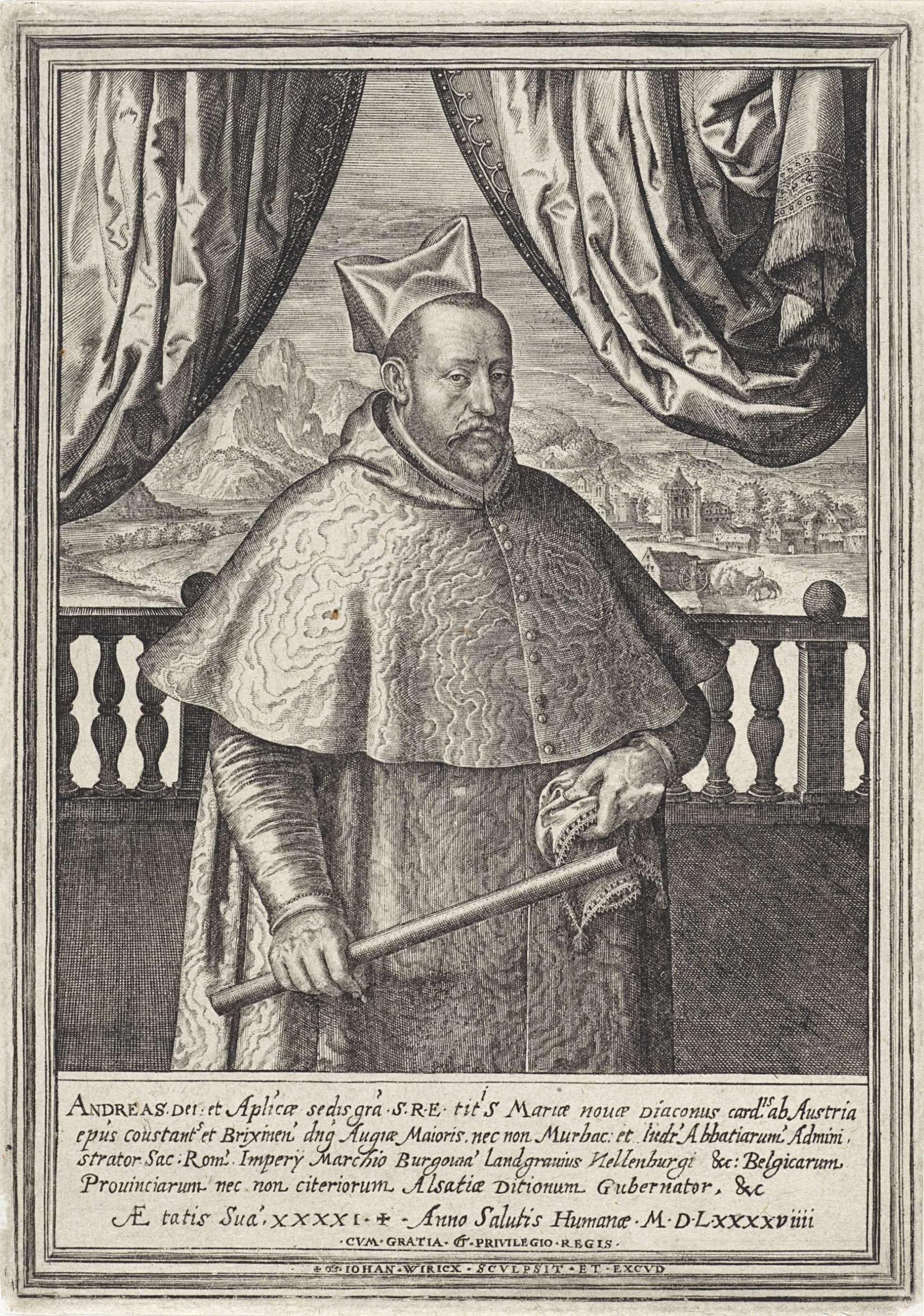Portret van Andreas van Oostenrijk