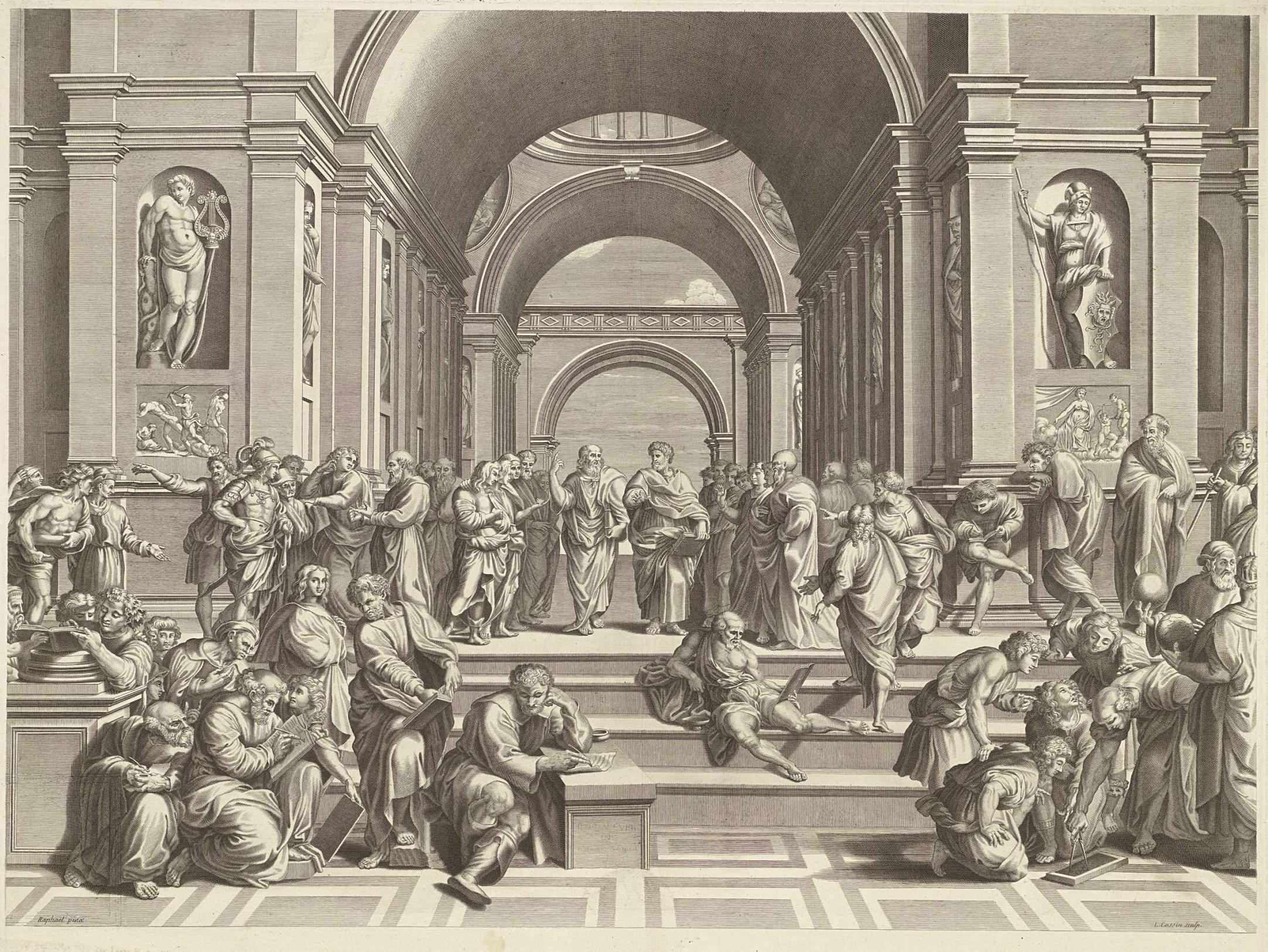 De school van Athene, naar Raphaël