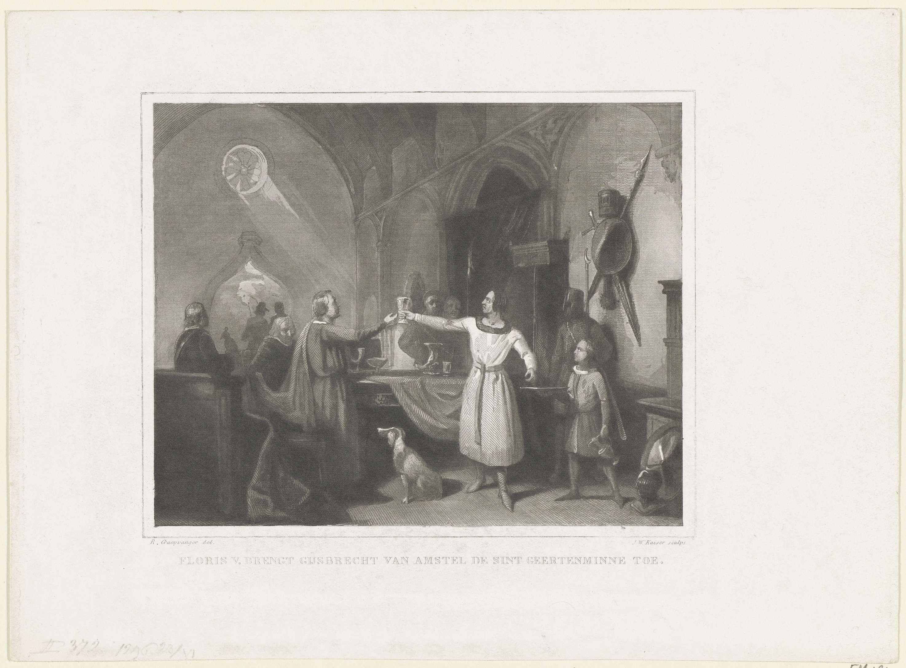 De Geertens-Minnedronk door Floris V kort voor zijn dood uitgebracht, 1296