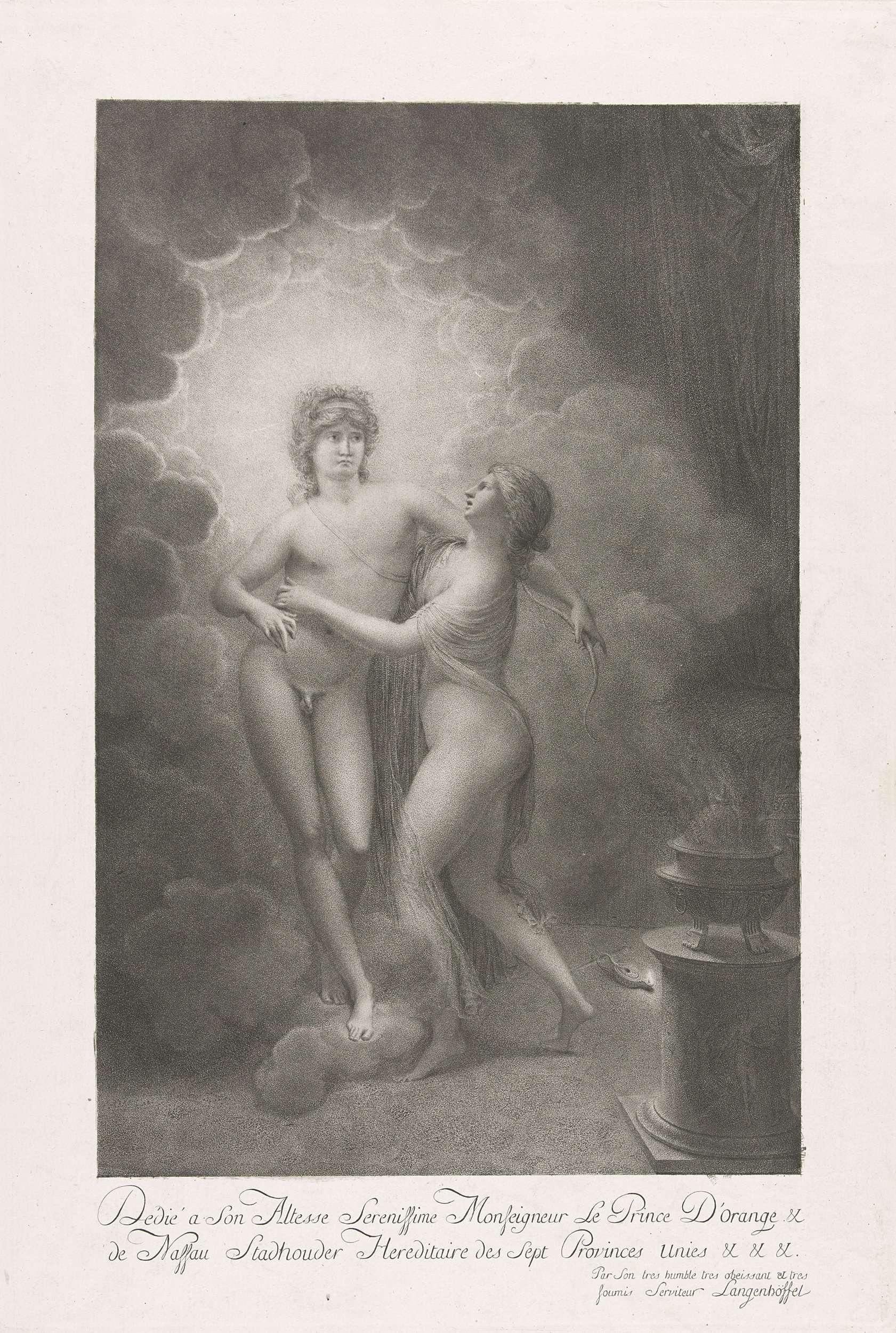 Allegorie op het huwelijk van Willem V en Wilhelmina van Pruisen, 1767