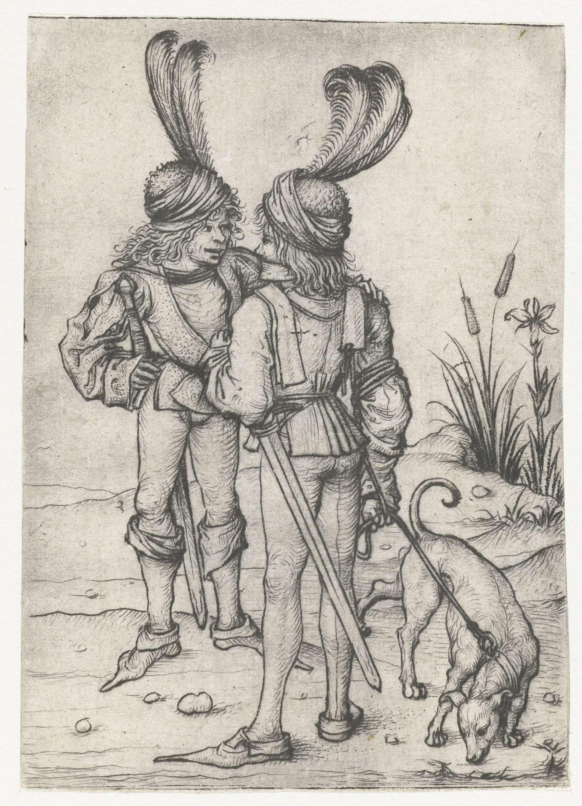 Twee pratende jagers