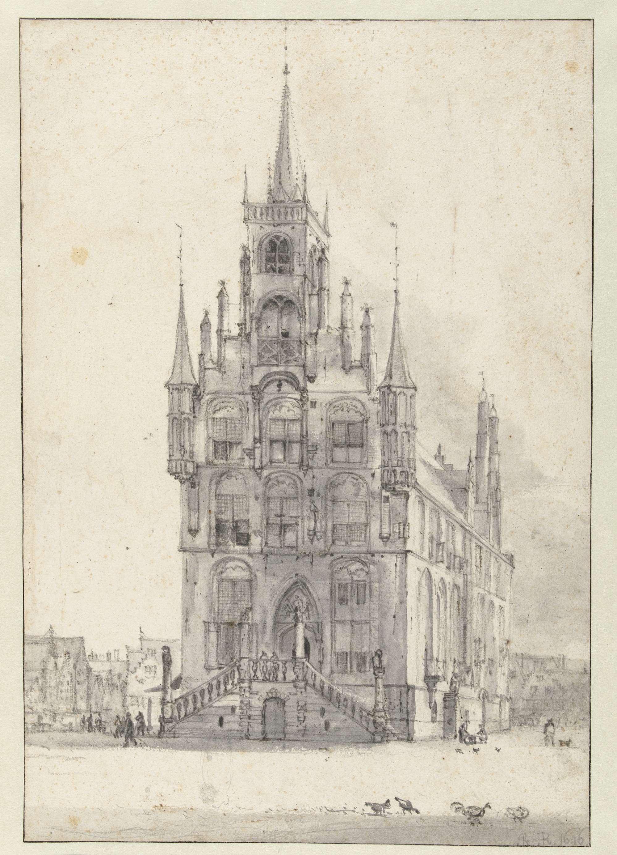 View of the Town Hall, Gouda