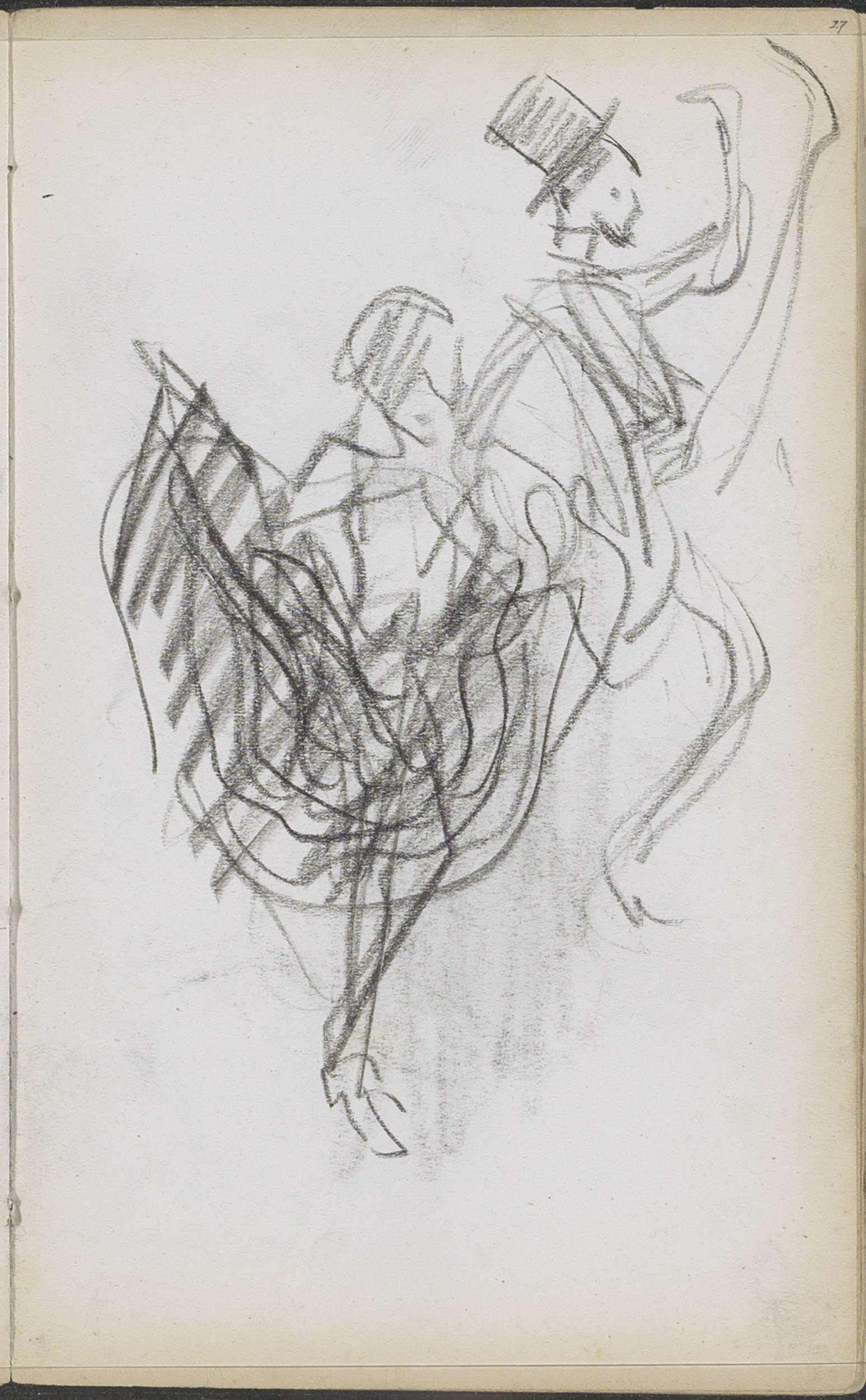 Dansende man en vrouw