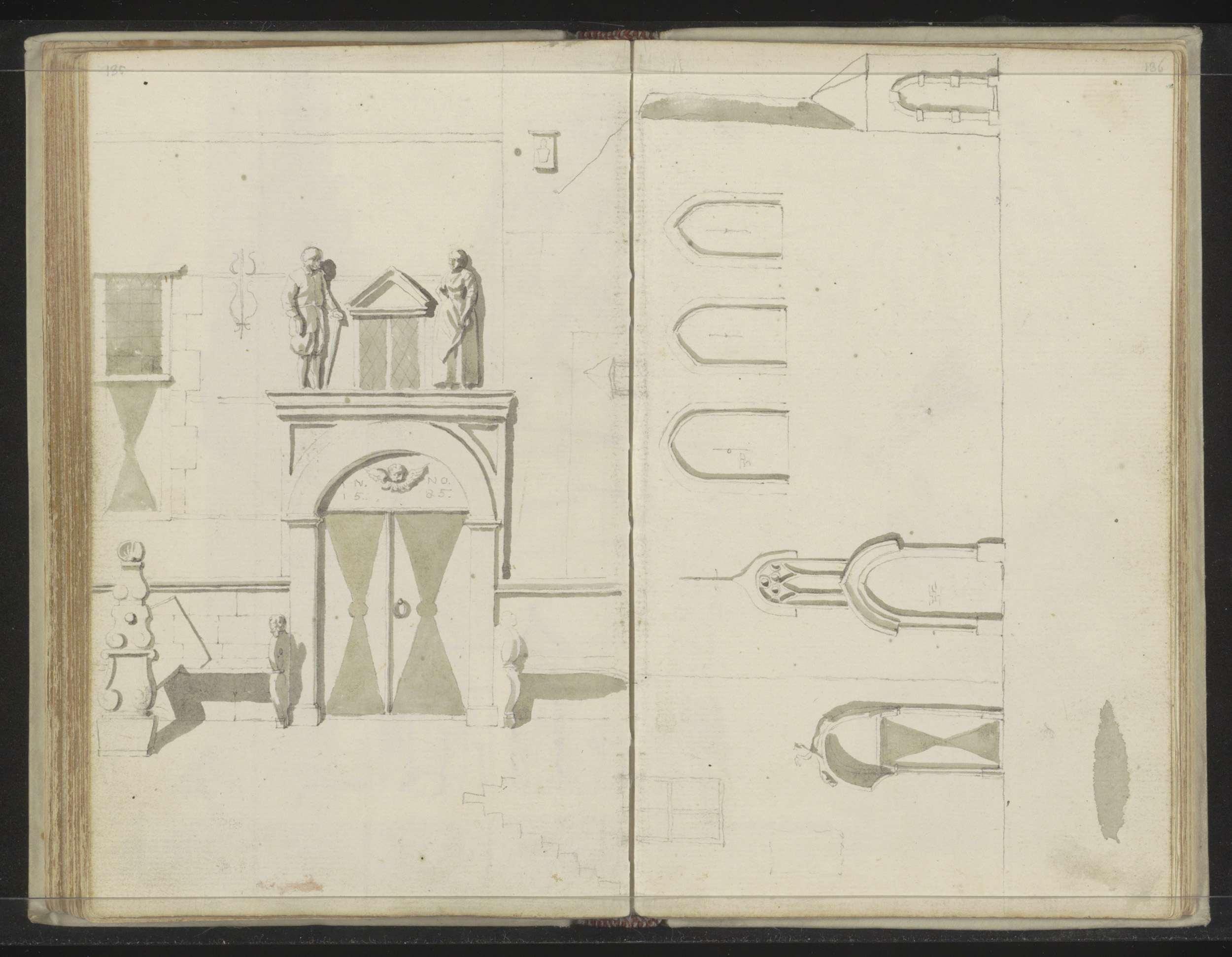 Gevel en ingang van een gebouw