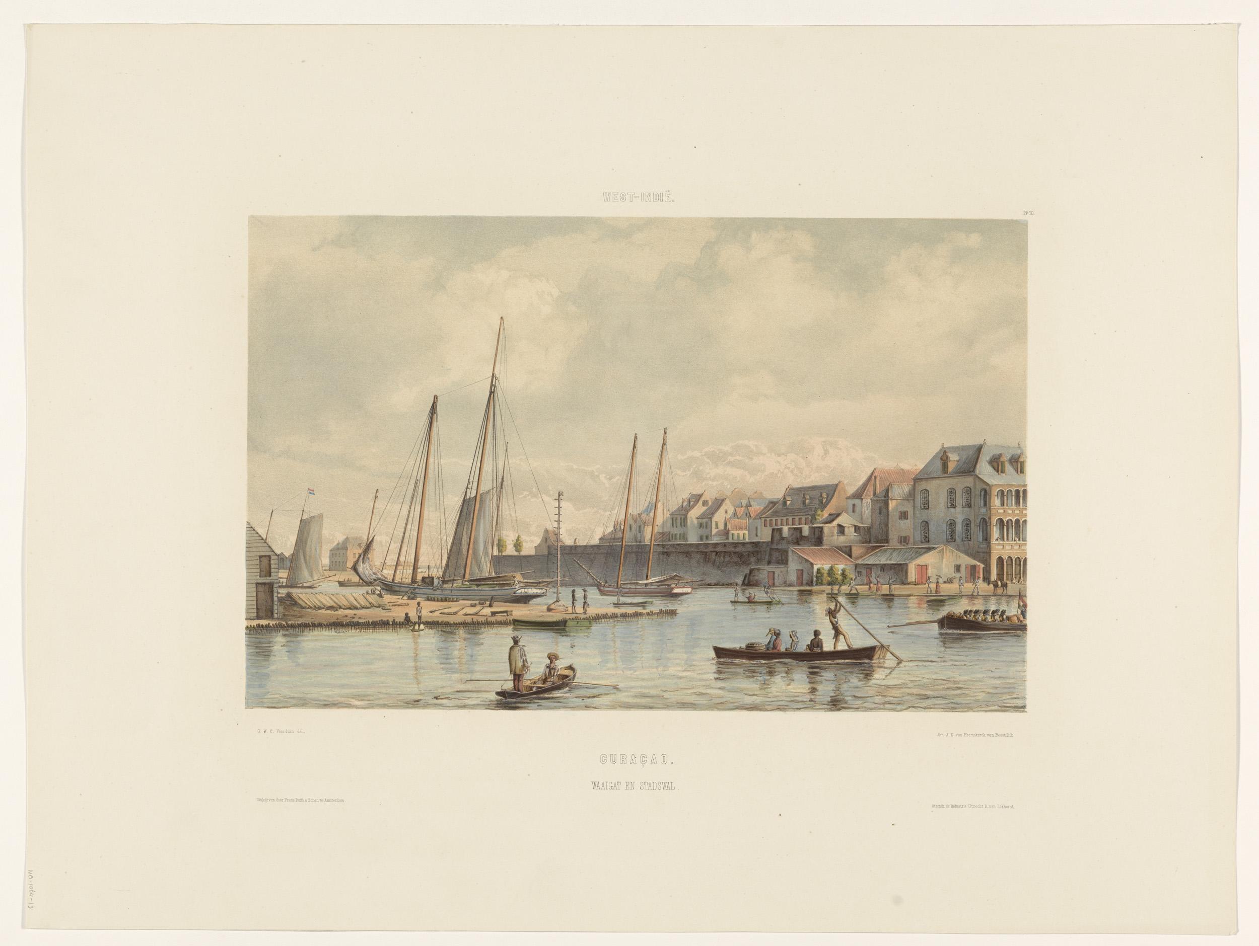 Waaigat en stadswal van Willemstad