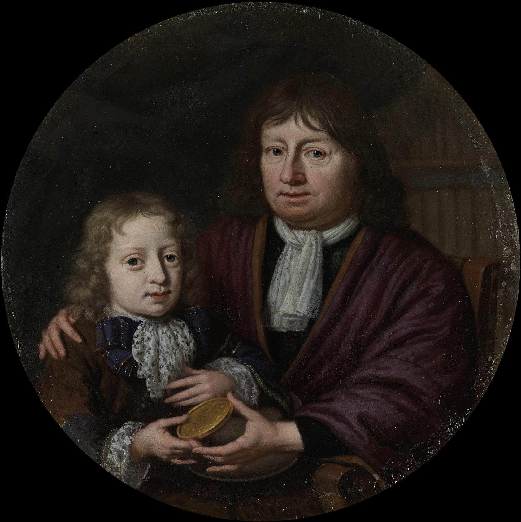 Dubbelportret van Isaac Pontanus en Hendrik van Beek