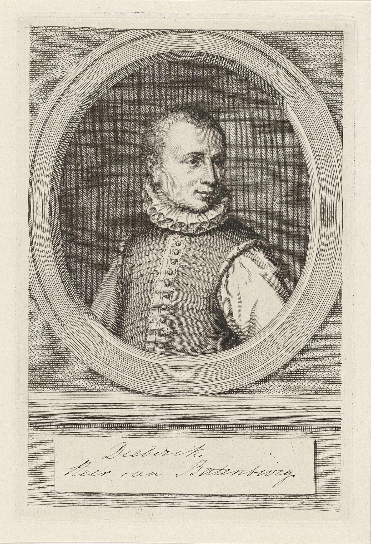 Portret van Dirk van Bronckhorst en Batenburg