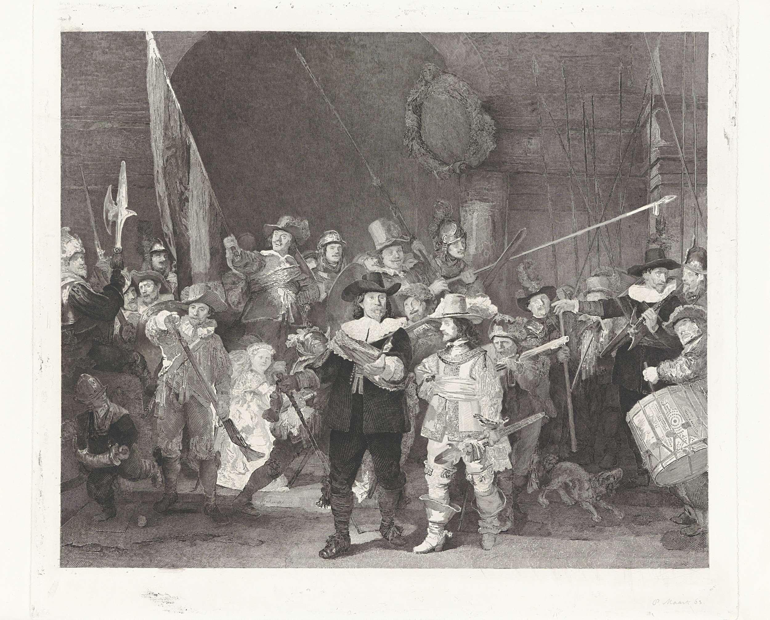 Het korporaalschap van kapitein Frans Banninck Cocq en luitenant Willem van Ruytenburch, bekend als de 'Nachtwacht'