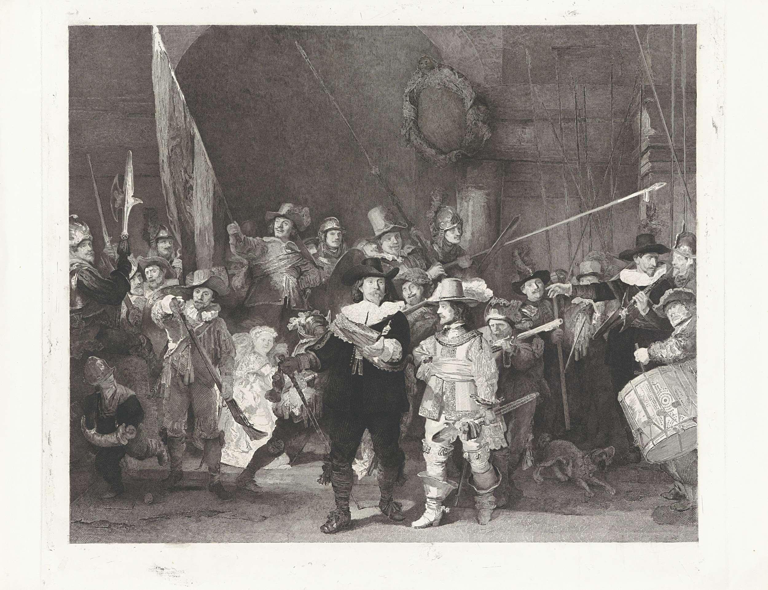 Het korporaalschap van kapitein Frans Banninck Cocq en luitenant Willem van Ruytenburch, bekend als de 'Nachtwacht'