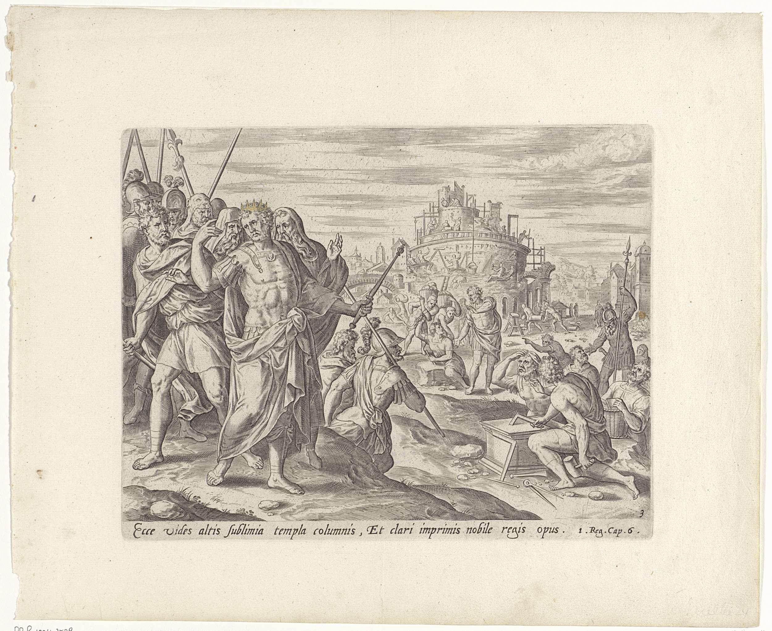 Salomo laat de tempel bouwen