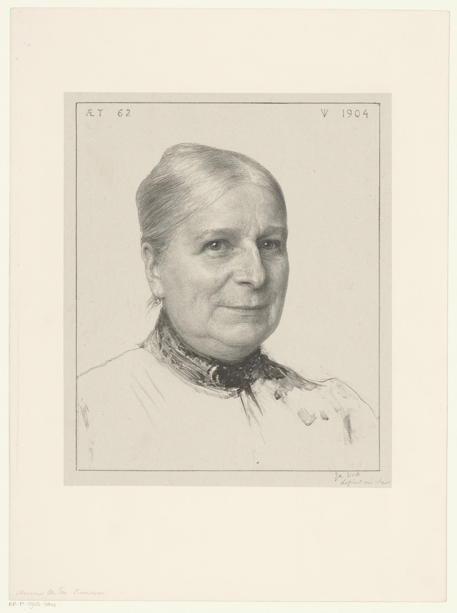 Portret van Hester den Tex-Boissevain