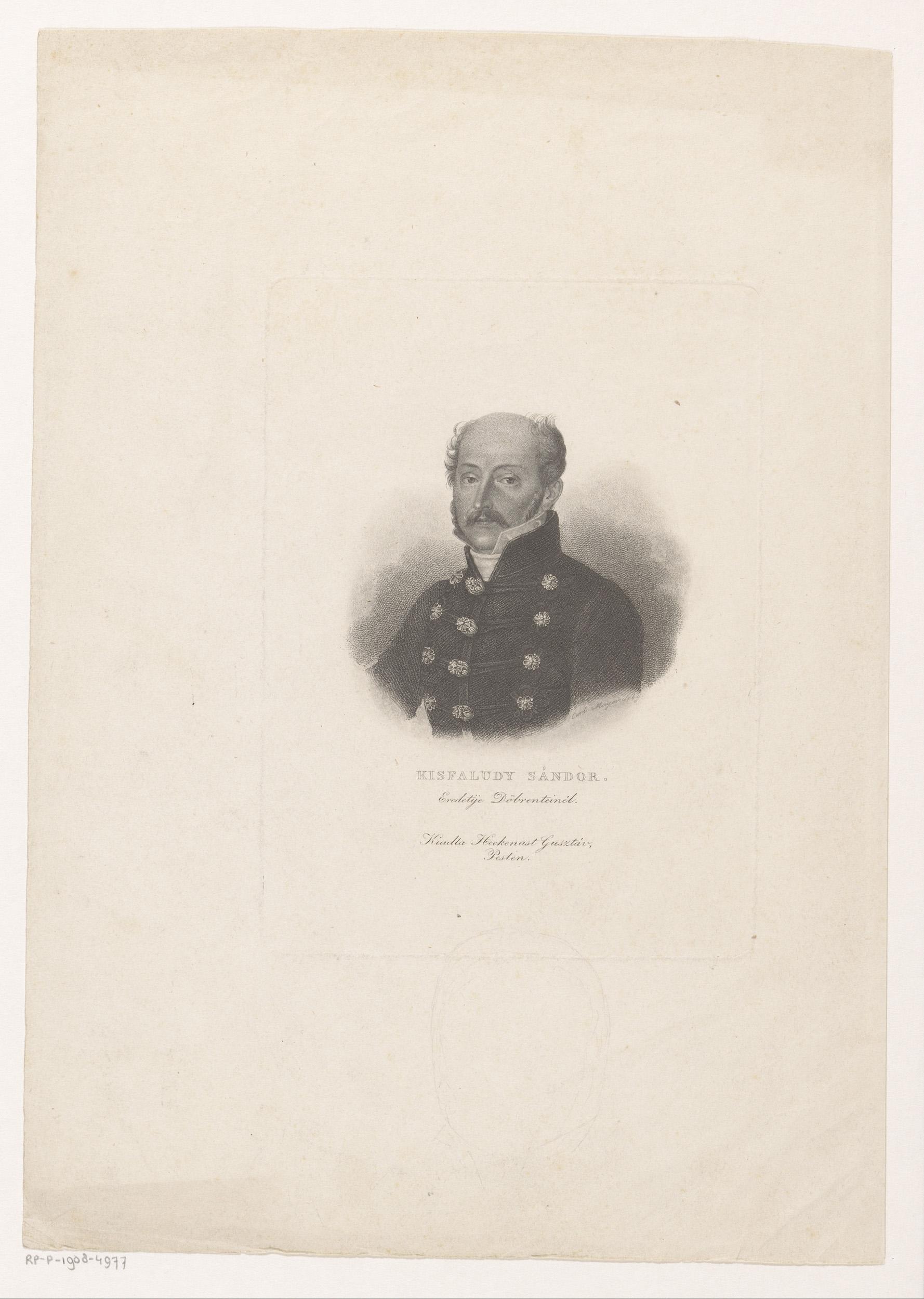 Portret van Kisfaludy Sándor