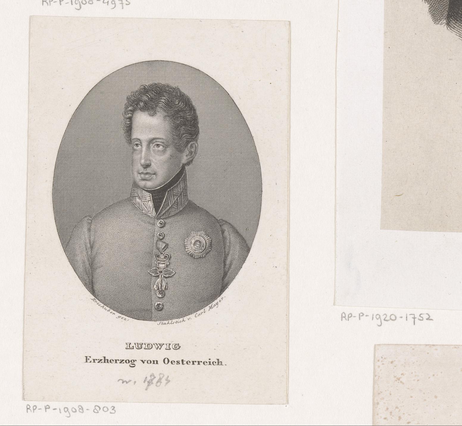 Portret van Lodewijk van Oostenrijk