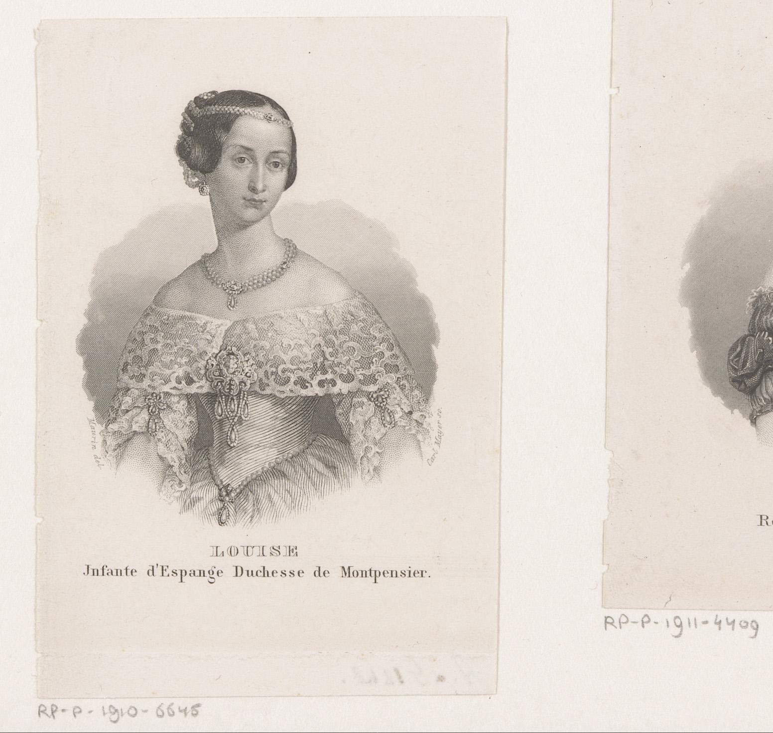 Portret van Luisa Fernanda de Bourbon