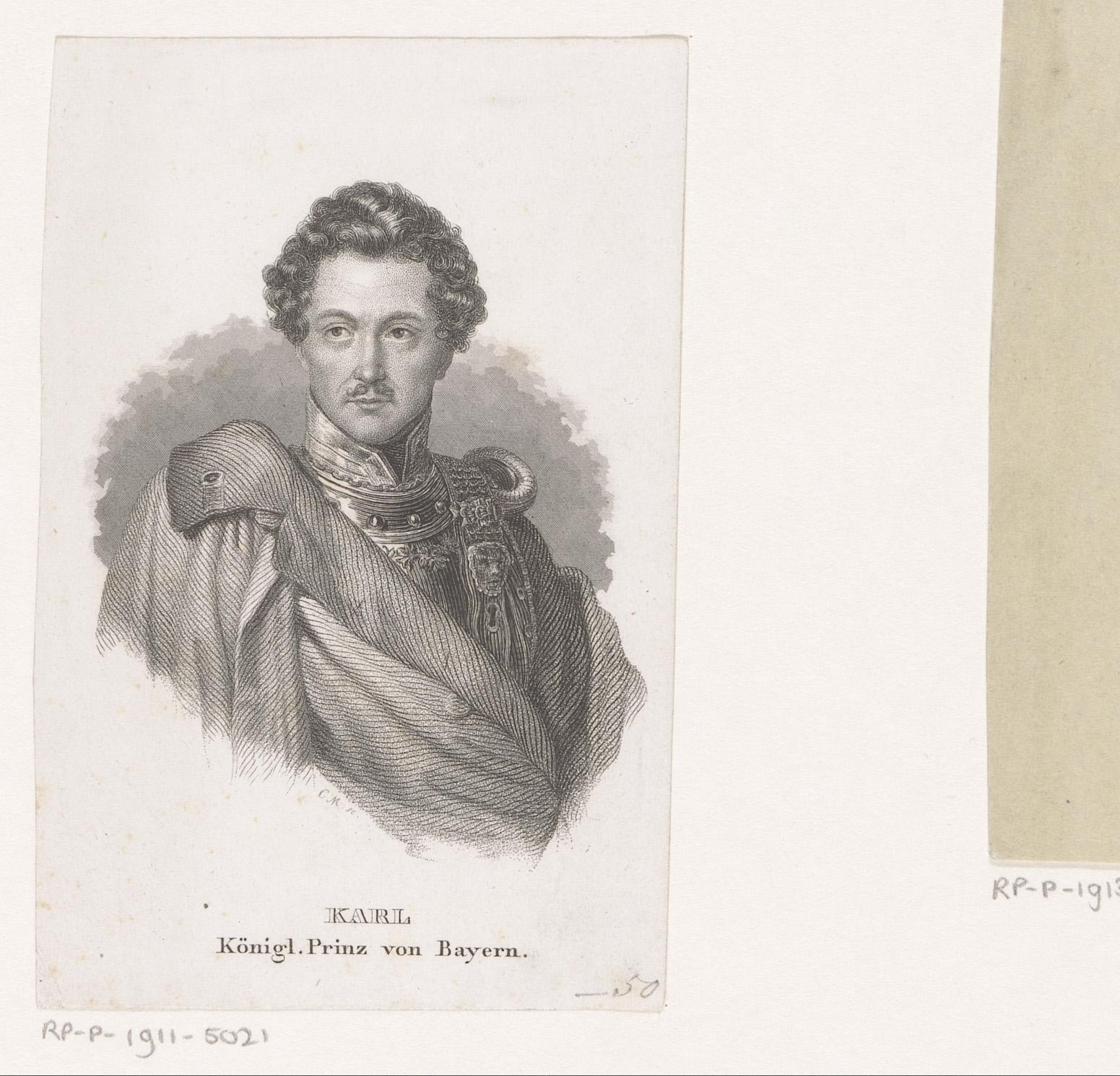 Portret van Karel van Beieren
