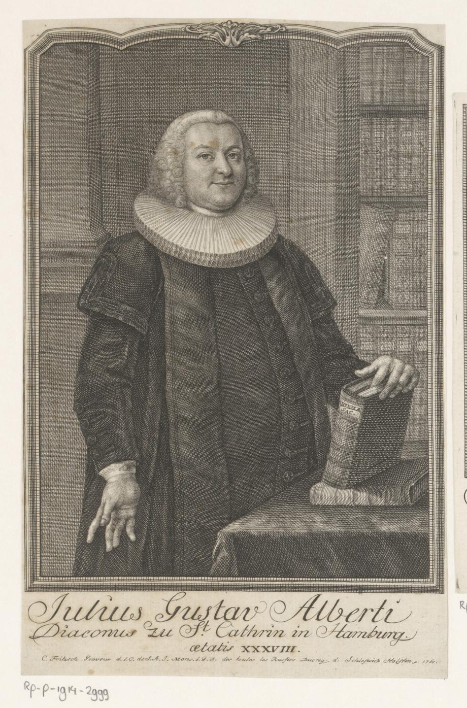 Portret van Julius Gustav Alberti op 38-jarige leeftijd