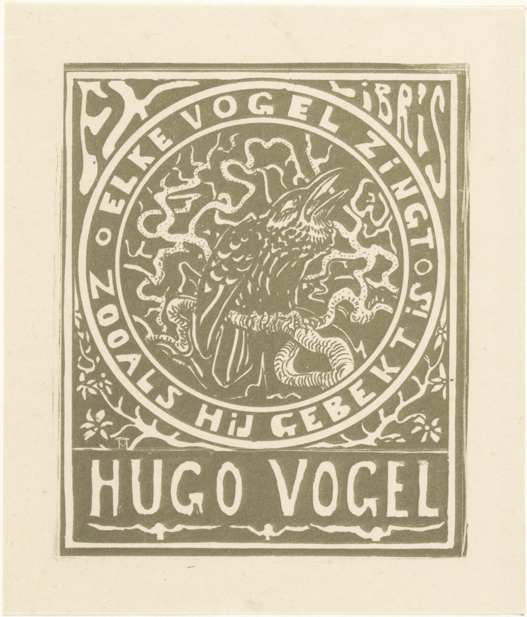 Ex libris van Hugo Vogel