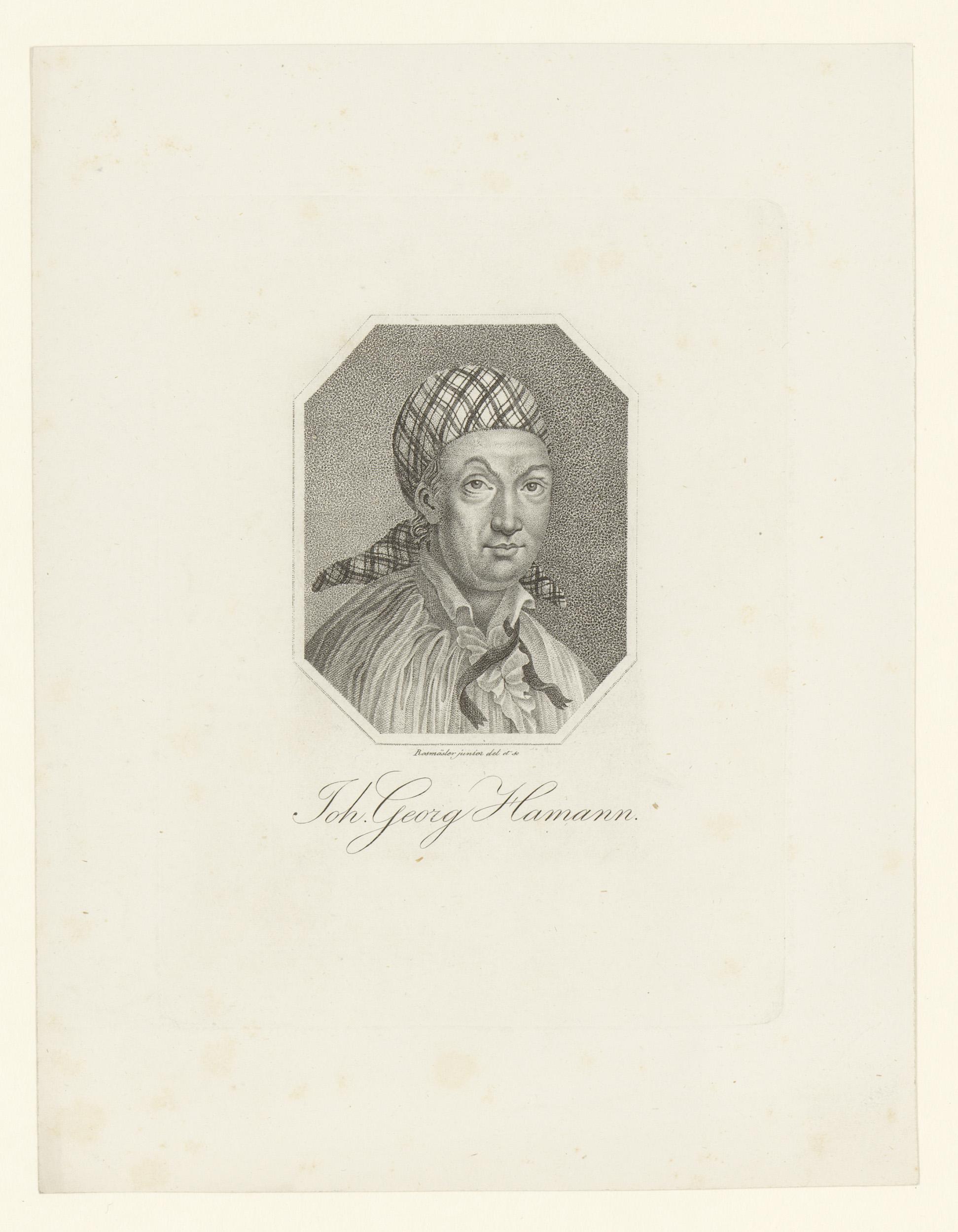 Portret van Johann Georg Hamann