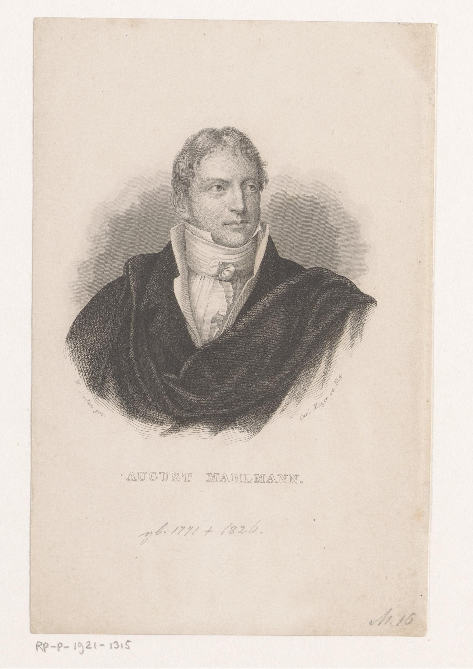 Portret van Siegfried August Mahlmann
