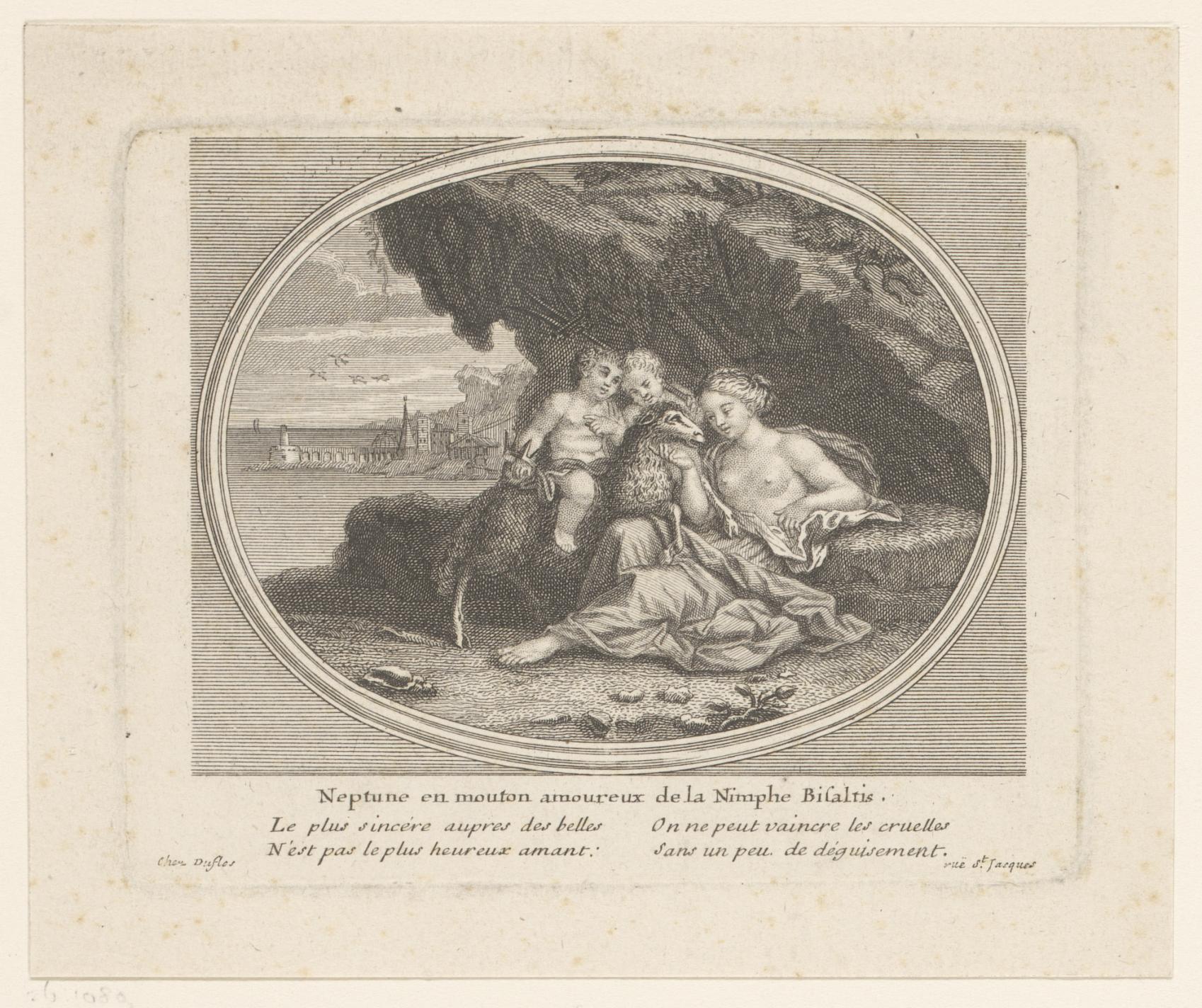 Neptunus en de nimf Bisaltis