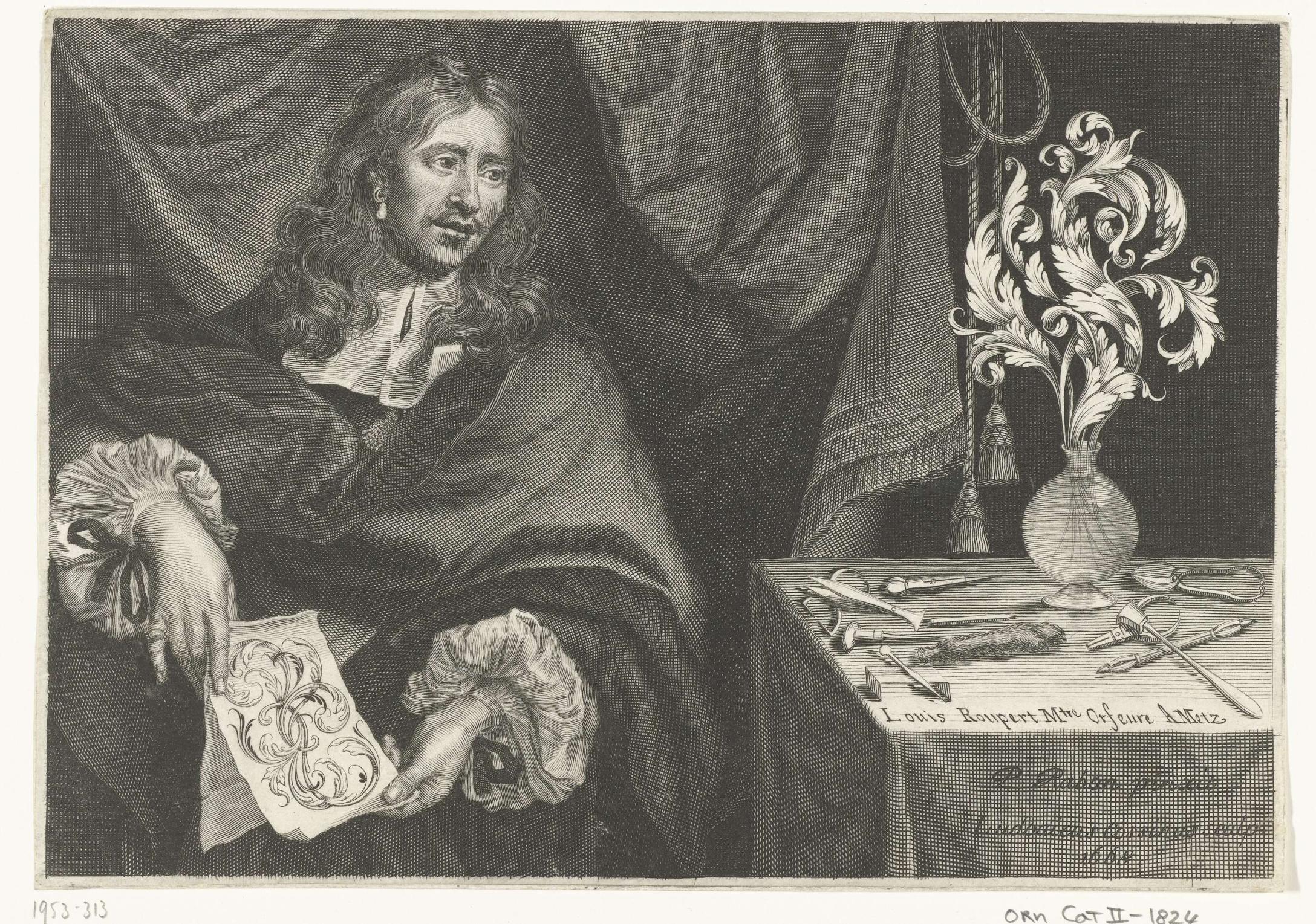 Titelprent met het portret van Louis Roupert