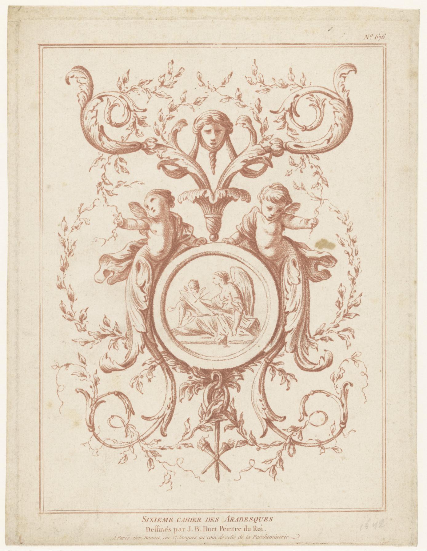 Medaillon en putti