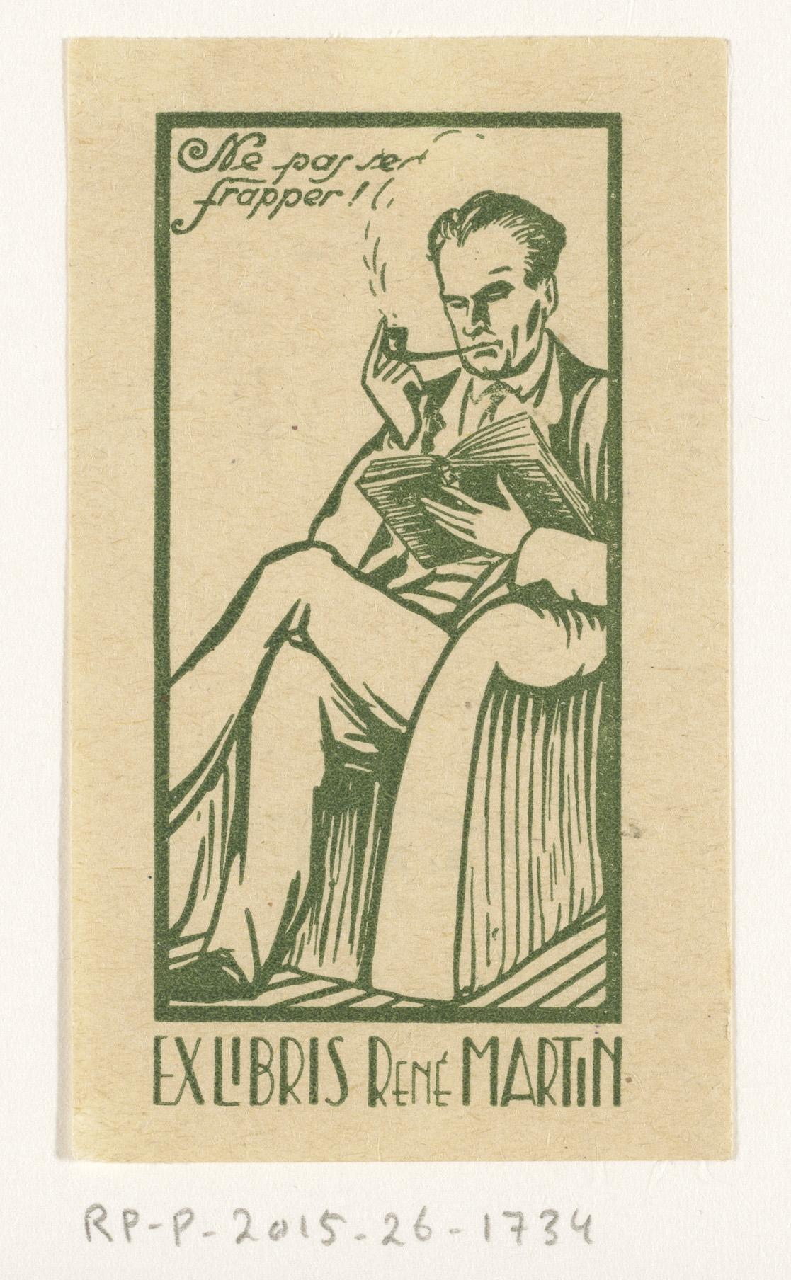 Ex libris van René Martin